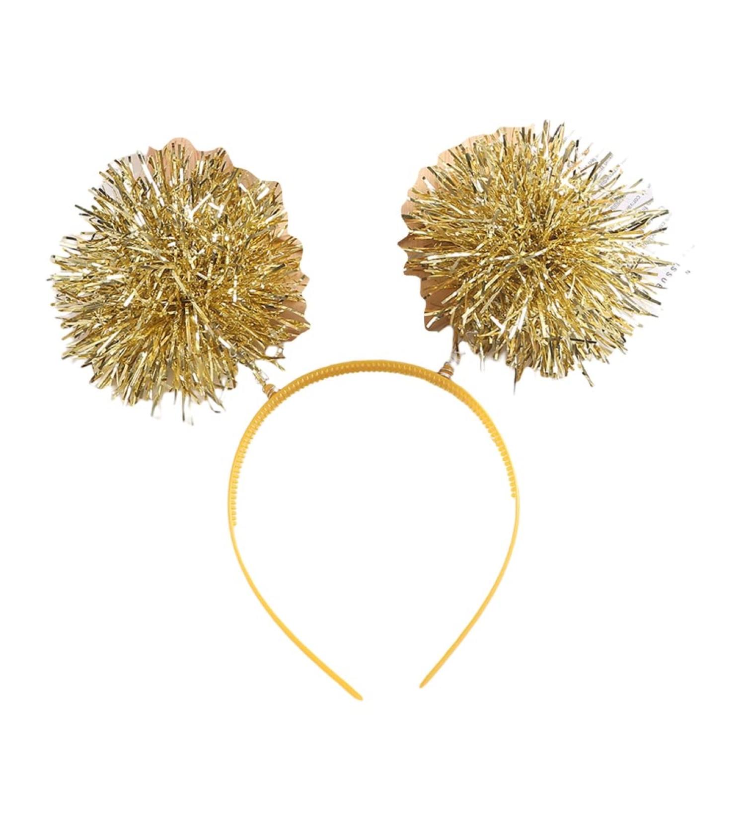 TQUXNGA Festival Christmas Women Students Carnival Hairband Shinning Bouncing Shape Headbands Tinsel Party Hair Hoop Gold - Buy Online on GoSupps.com