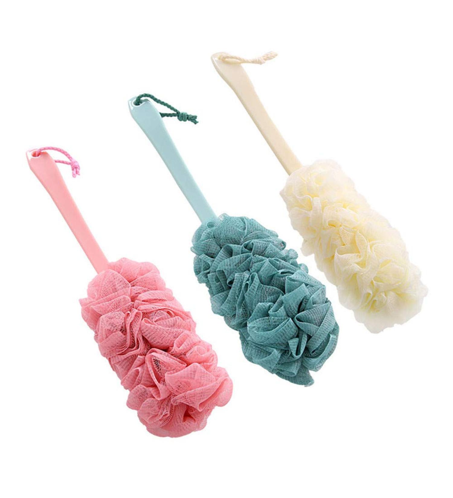 Loofah Sponge with Long Handle for Shower Exfoliating Luffa Bath Sponge for Body & Back Lower Legs Bath Shower Scrub Puff Scrunchie Soft Mesh Net (1#) - Buy Online on GoSupps.com