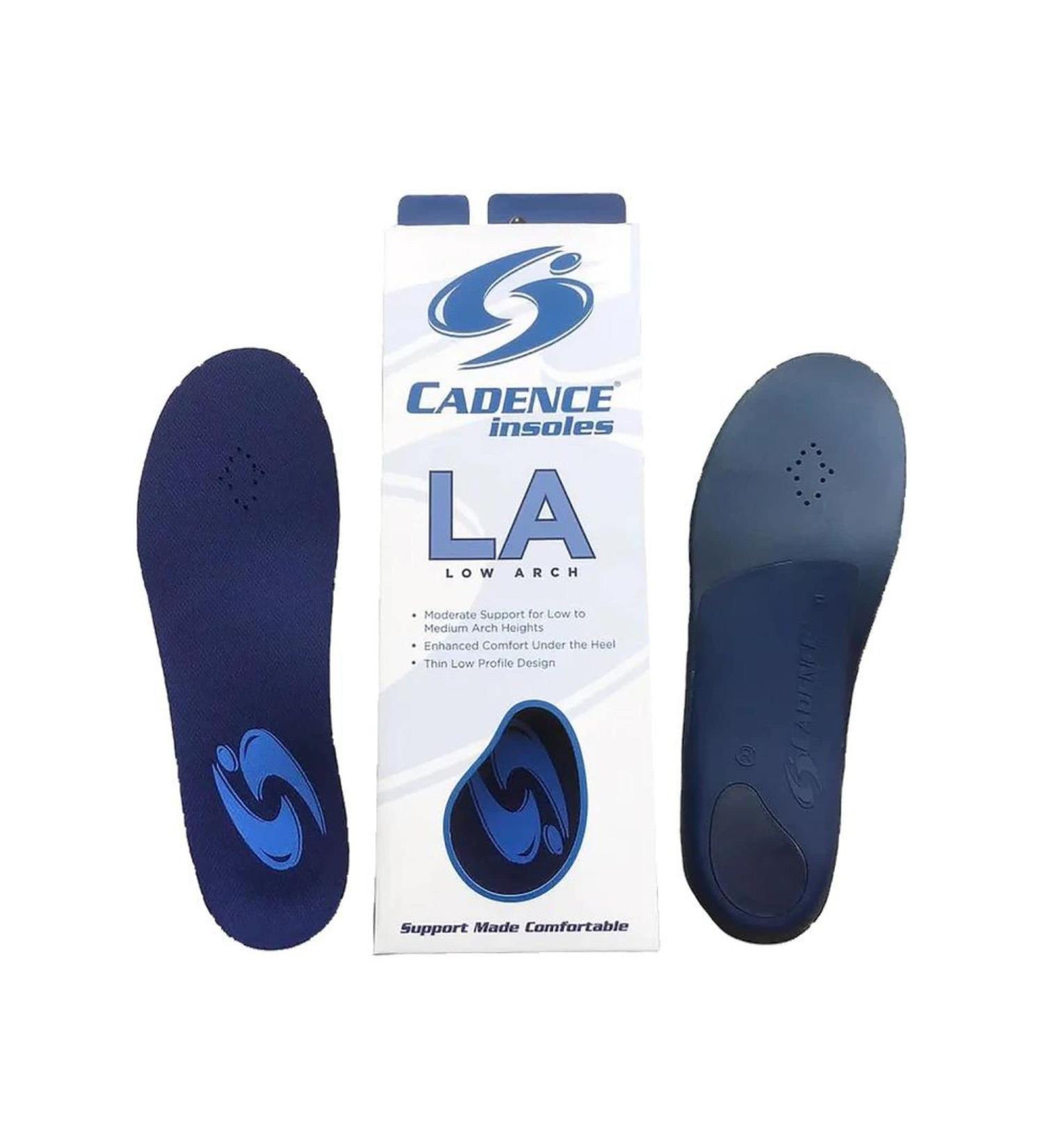 Cadence Low Arch Insoles Size D - Men's 6.5-7.5 / Women's 7.5-8.5 - Buy Online on GoSupps.com