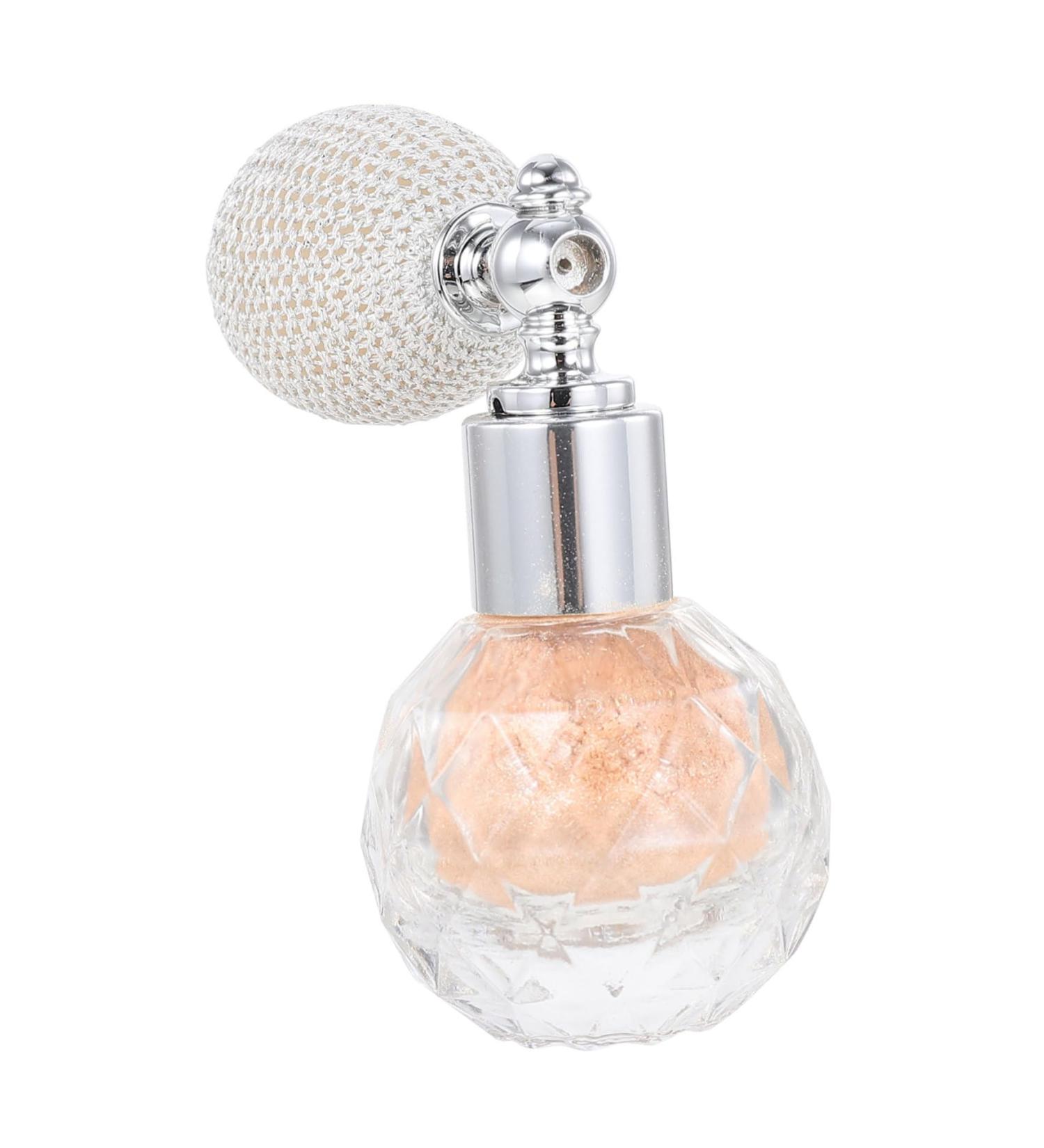 POPETPOP 1pc Body Air Bag Powder Spray Bottles for Hair Sparkle Highlighters High Gloss Powder Sprayer Bride Golden 7x5.5cm - Buy Online on GoSupps.com