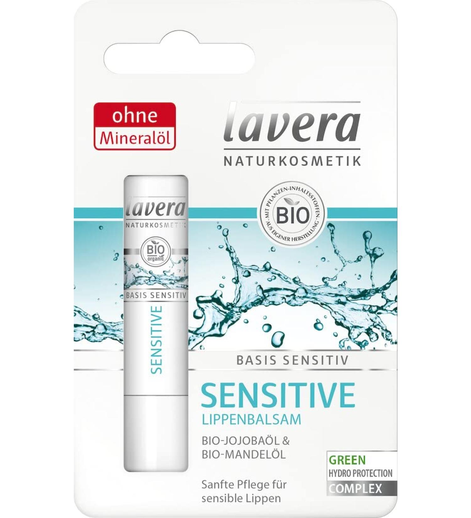 Lavera basis sensitive lip balm (2 x 4.50 gr) 4.5 g (pack of 2)
