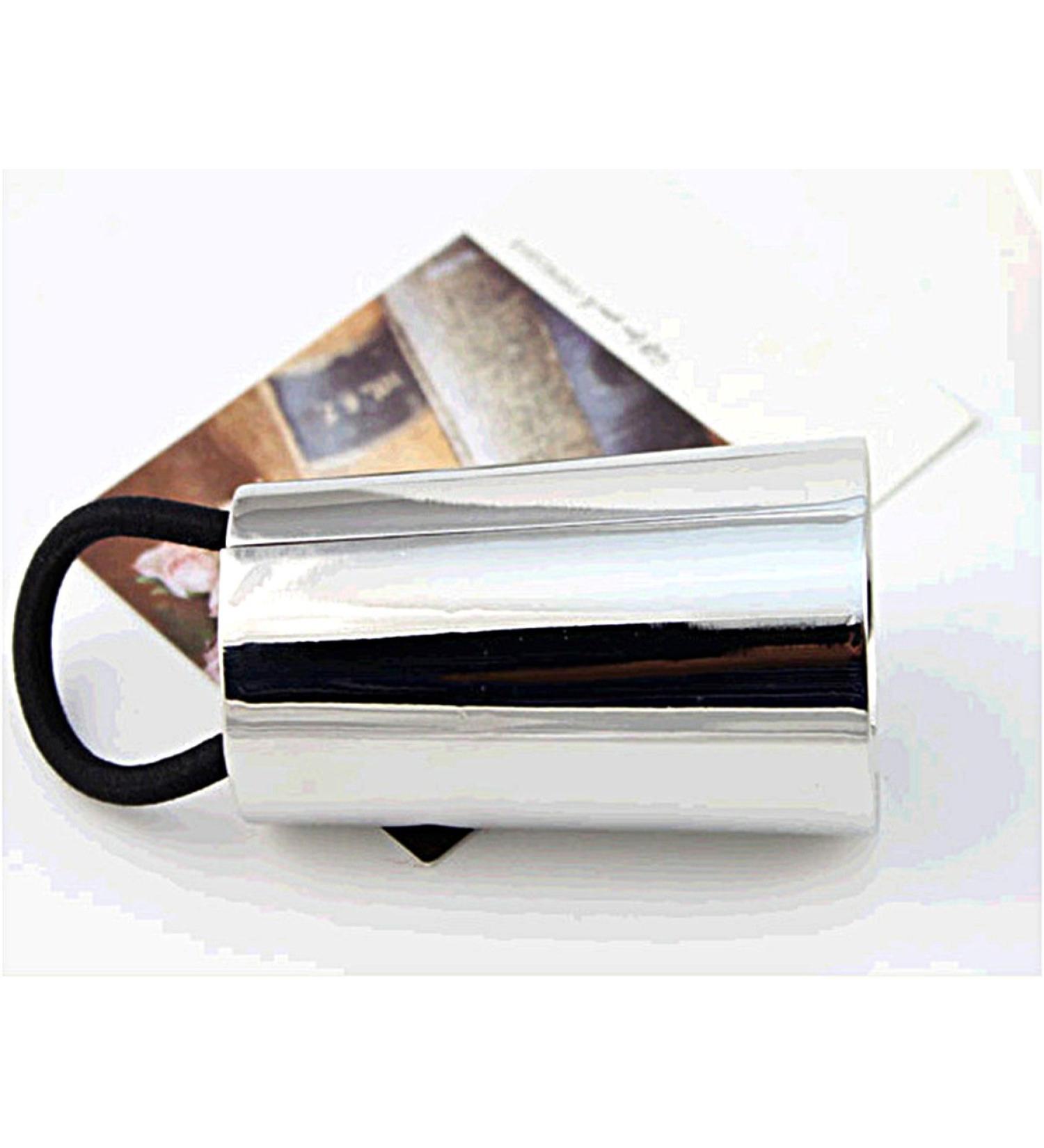 Buy Butterms Silver Metal Open Circle Elastic Hair Band - U-Beauty Punk Horse Schwanz Holder & Decoration - International Shipping - Buy Online on GoSupps.com