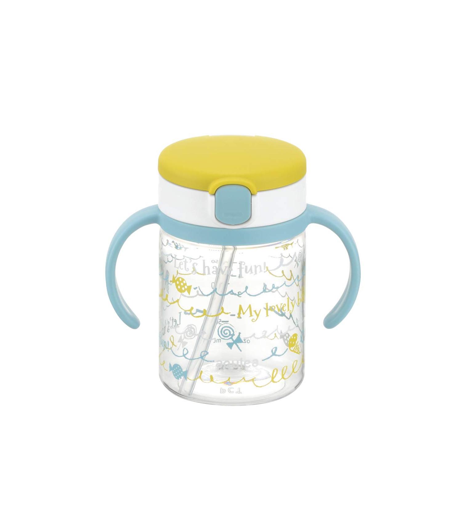Richell Aqulea 200ml Yellow Straw Mug - Ideal for Outings - Buy Online on GoSupps.com