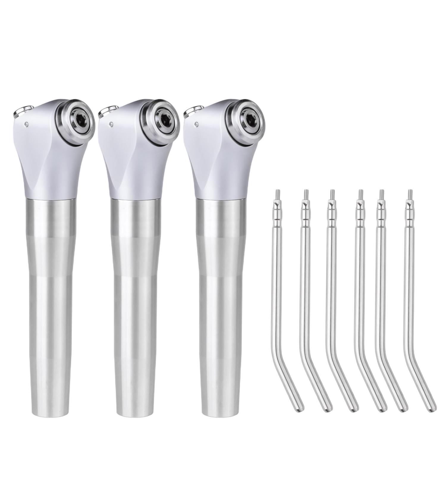 3PC Lab Air Water Spray Syringe Triple 3 Way Metal Handle + 6Pcs Metal Alloy Nozzles/Tips/Tube - Buy Online on GoSupps.com