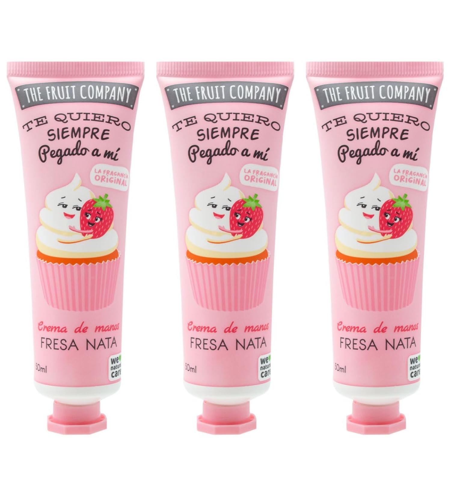 The Fruit Company Strawberry Hand Cream with Aloe Vera and Chamomile 50 ml (Pack of 3) - Buy Online on GoSupps.com