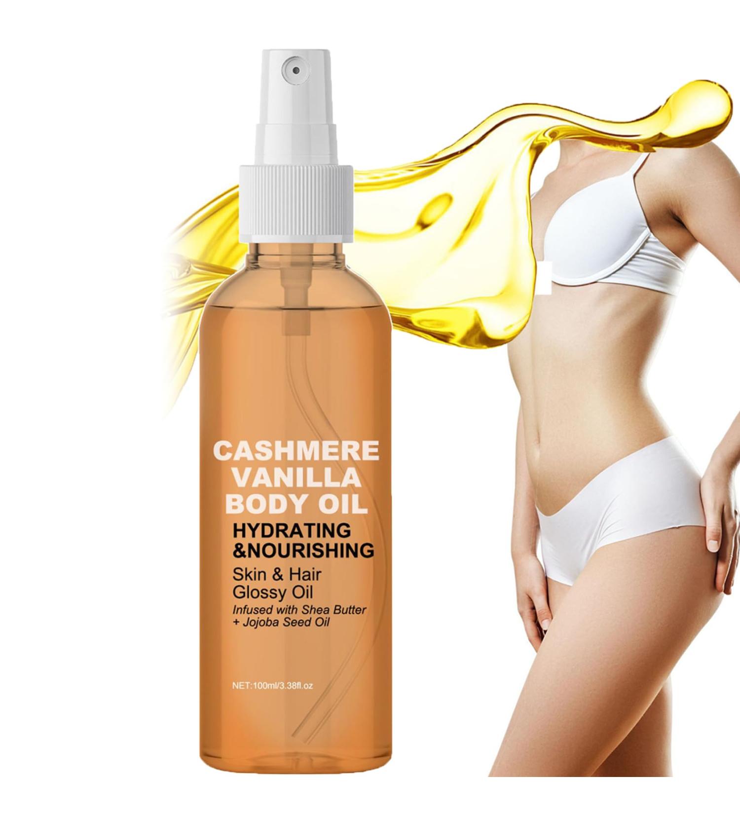 Vanilla Cashmere Body Oil Body Oil 100 ml Vanilla Oil - Organic Vanilla Oil - Face Oil Body Protective Smoothing/Nourishing (1) - Buy Online on GoSupps.com