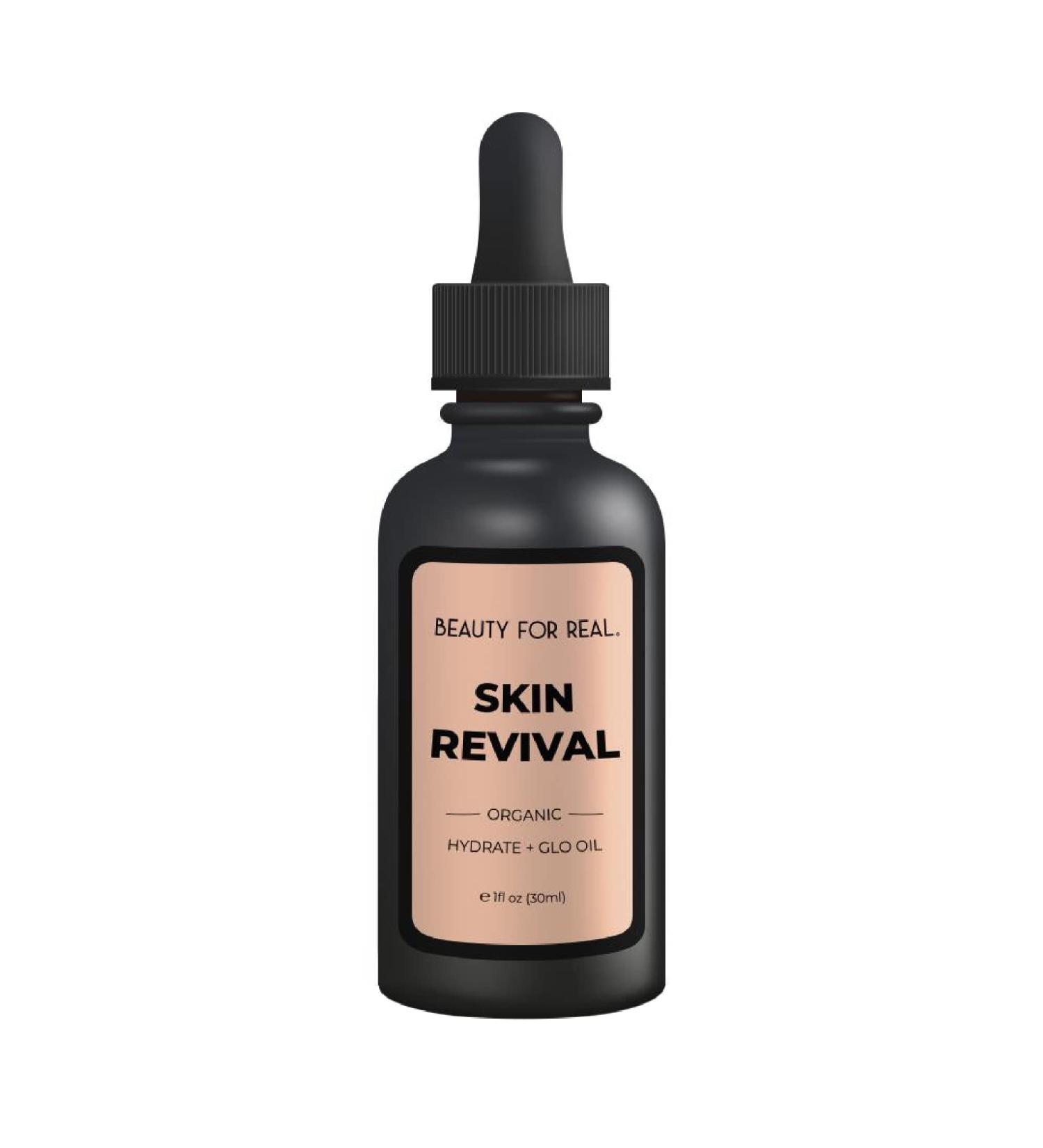 Beauty for Real Skin Revival Hydrate + Glo Oil - Luxury Face Oil for Fine Lines & Wrinkles - Hydrates & Restores Glow - Essential Oils - 1 fl oz - Buy Online on GoSupps.com