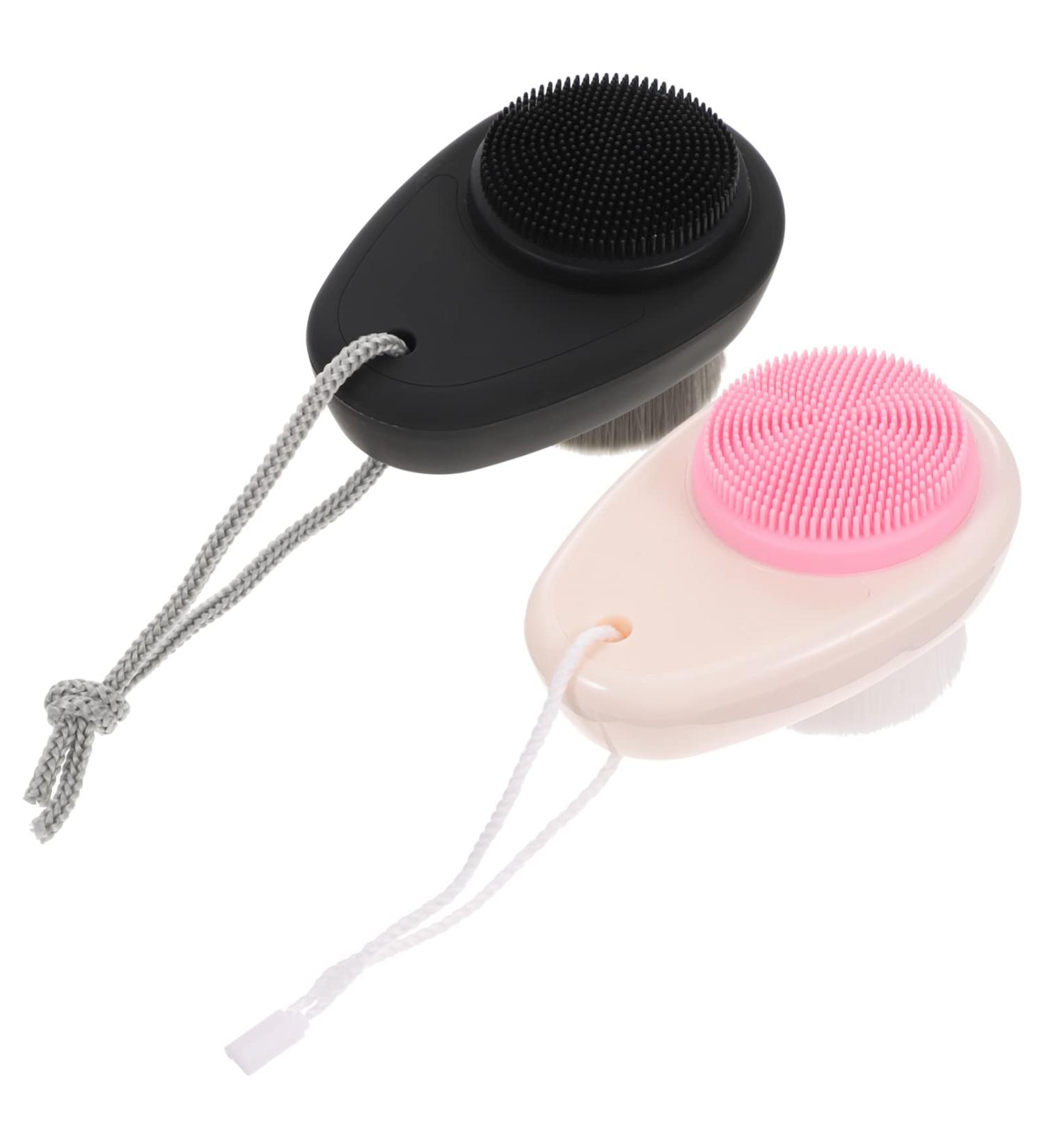 Frcolor Cleaning Brush Face - 2PCS Double-Sided Manual Facial Cleansing Tool for Home Use - Portable Face Brush - Buy Online on GoSupps.com