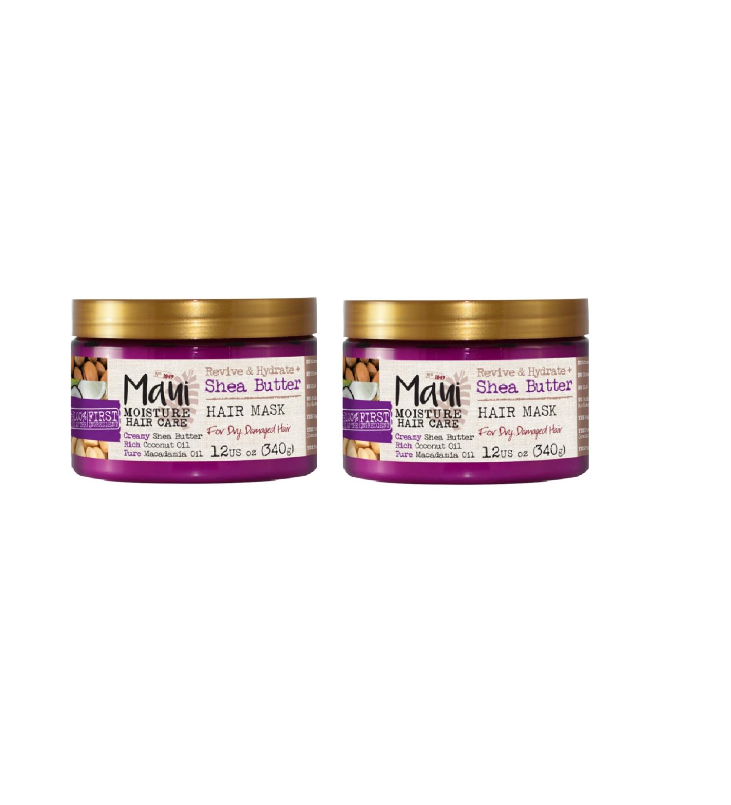 Maui Moisture Shea Butter Hair Mask 12oz - Set of 2 | Deep Conditioning Treatment - Buy Online on GoSupps.com