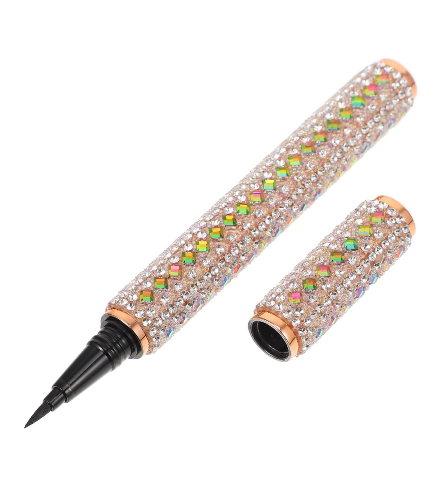 1pc Eyeliner Fake Lashes Fake Eyelashes False Eyelashes Cosmetic Makeup Pen Auxiliary Full Diamond - Buy Online on GoSupps.com