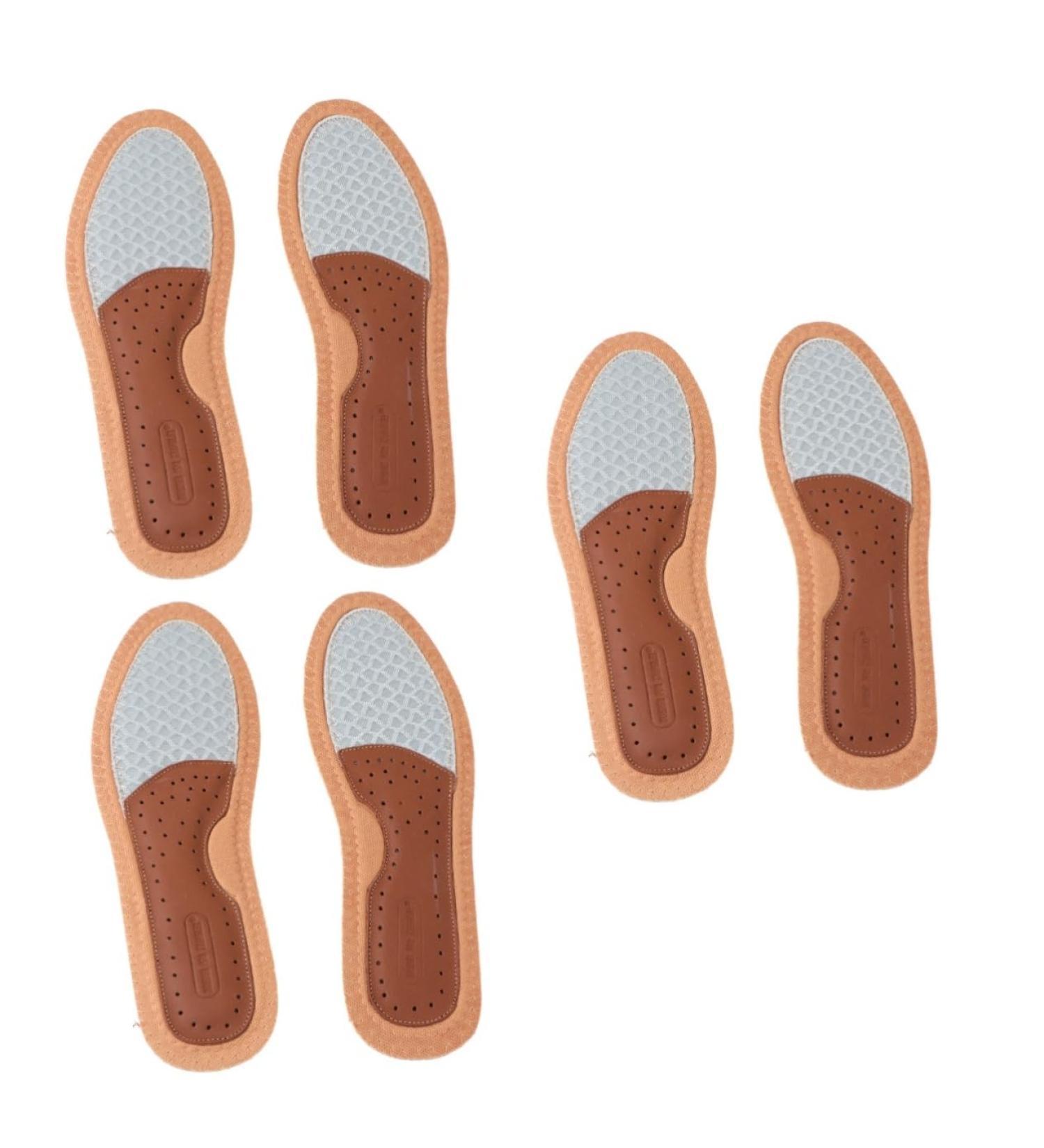 Buy NOLITOY 3 Pairs Sports Shoes Insoles - Breathable Leather & Orthotic Shoe Cushions for Sweat Absorption & Comfort - Ideal for All-Day Wear - Buy Online on GoSupps.com