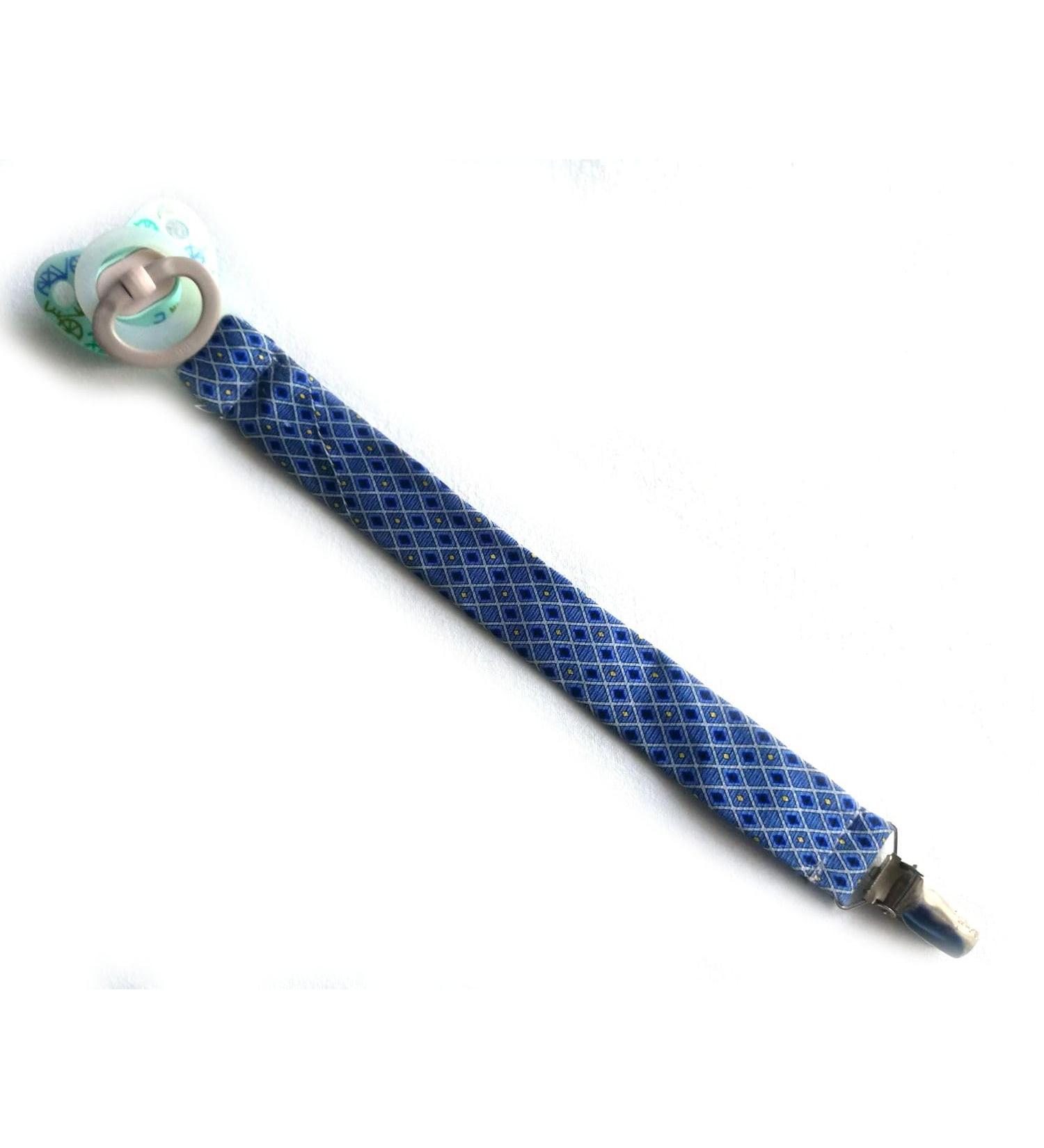 Vintage Handmade Baby Pacifier Chain | Upcycled Blue Silicone Clip Closure | Miniblings - Buy Online on GoSupps.com