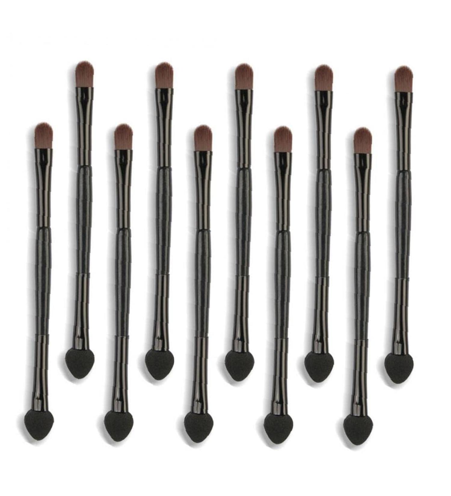 Tosssper 10-Piece Makeup Brush Set - Dual-Ended Eyeshadow Applicators & Beauty Tools for Perfect Eyelashes | International Shipping Available - Buy Online on GoSupps.com