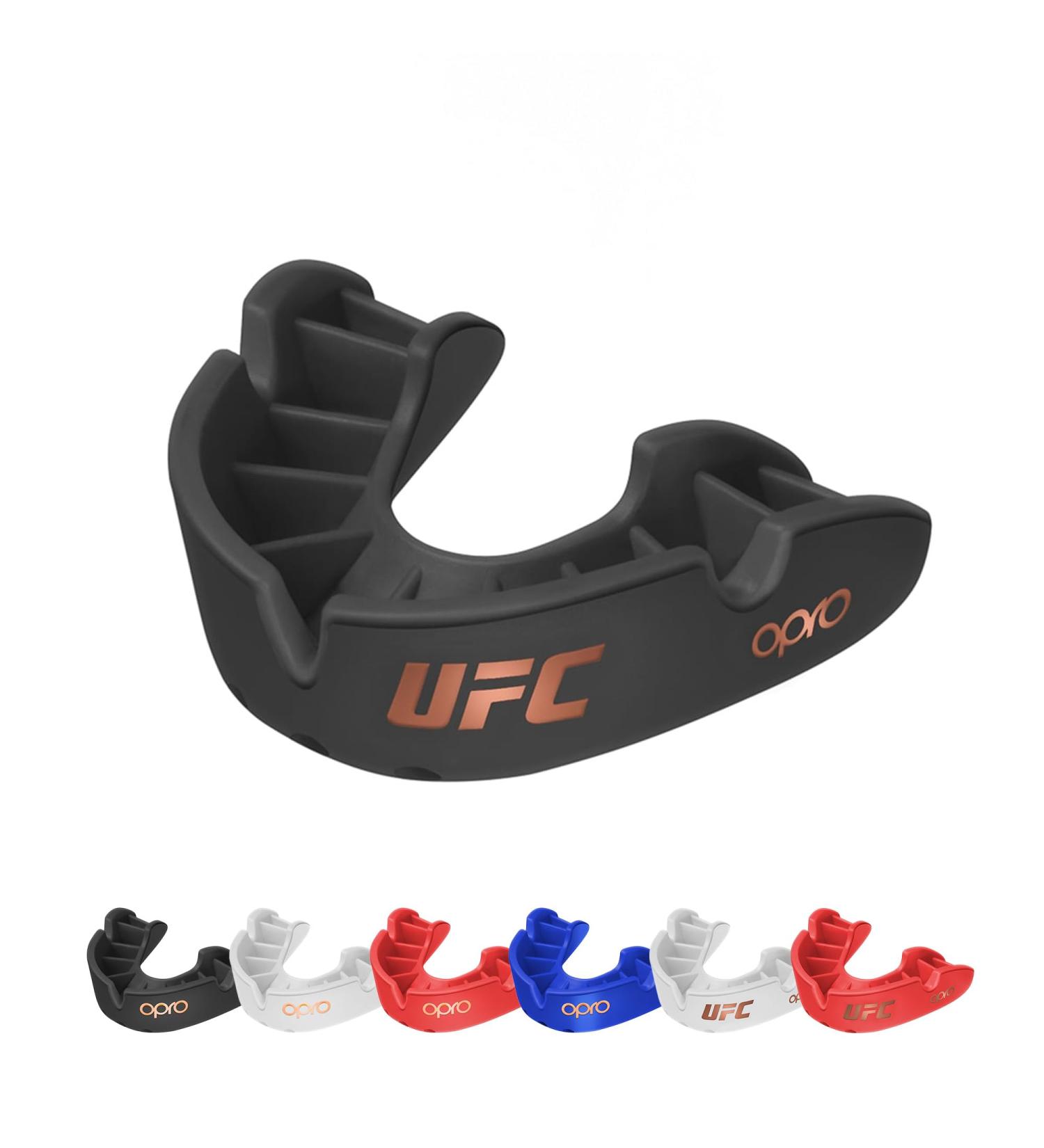 OPRO Bronze Level Sports Protection - Tooth Guards for Adults & Kids | Hockey Rugby Boxing Martial Arts - Black (10+) - Buy Online on GoSupps.com