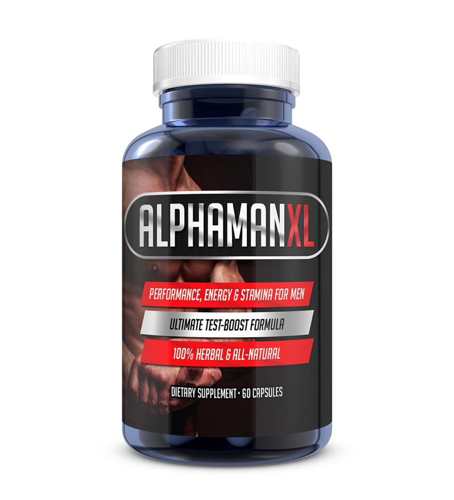 AlphaMAN XL Male Pills | - Enlargement Booster Increases Energy  Mood & Endurance | Best Performance Supplement for Men - 1 Month Supply  60 Capsules - Buy Online on GoSupps.com