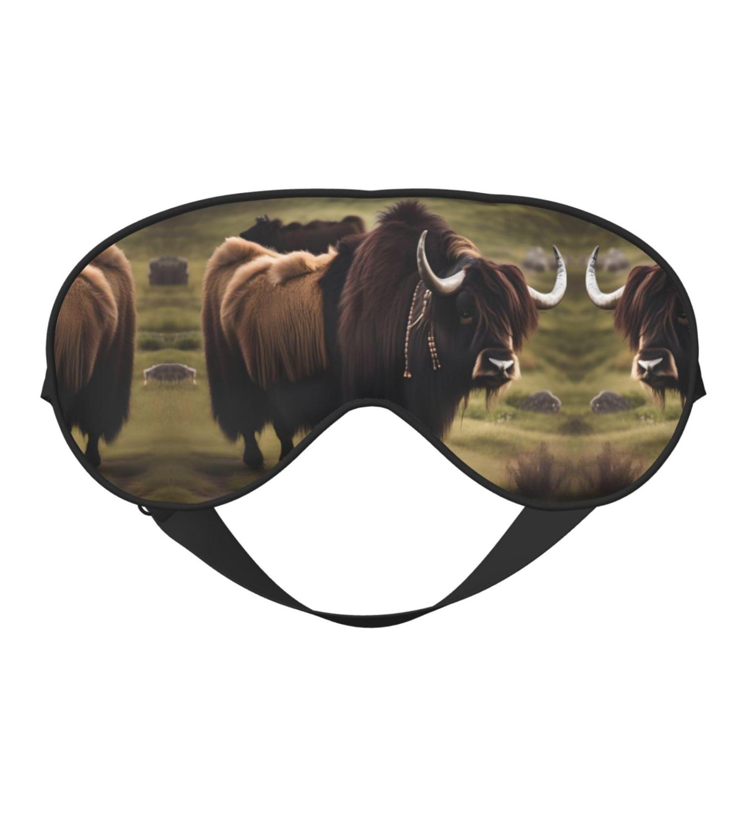 Mighty Highland Yak Eye Mask - Soft Adjustable Sleep Mask for Men & Women | Comfortable Nighttime Rest Solutions - Buy Online on GoSupps.com
