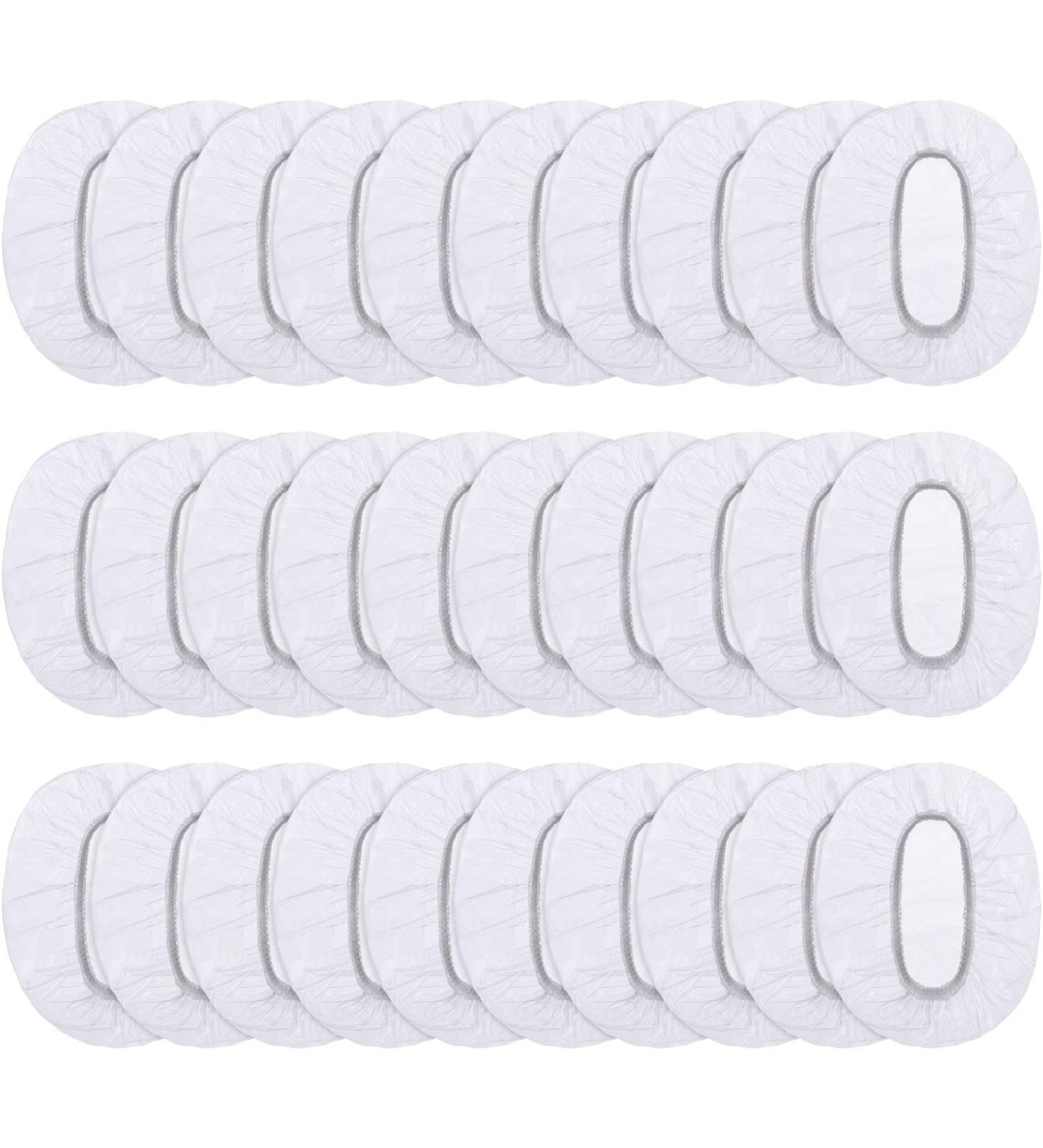 ZERIRA 300PCS Disposable Ear Covers  Waterproof Plastic Ear Covers for Shower  Ear Color Covers  Bathing Accessories for Hair Dye  Shower  Spa for Men Women