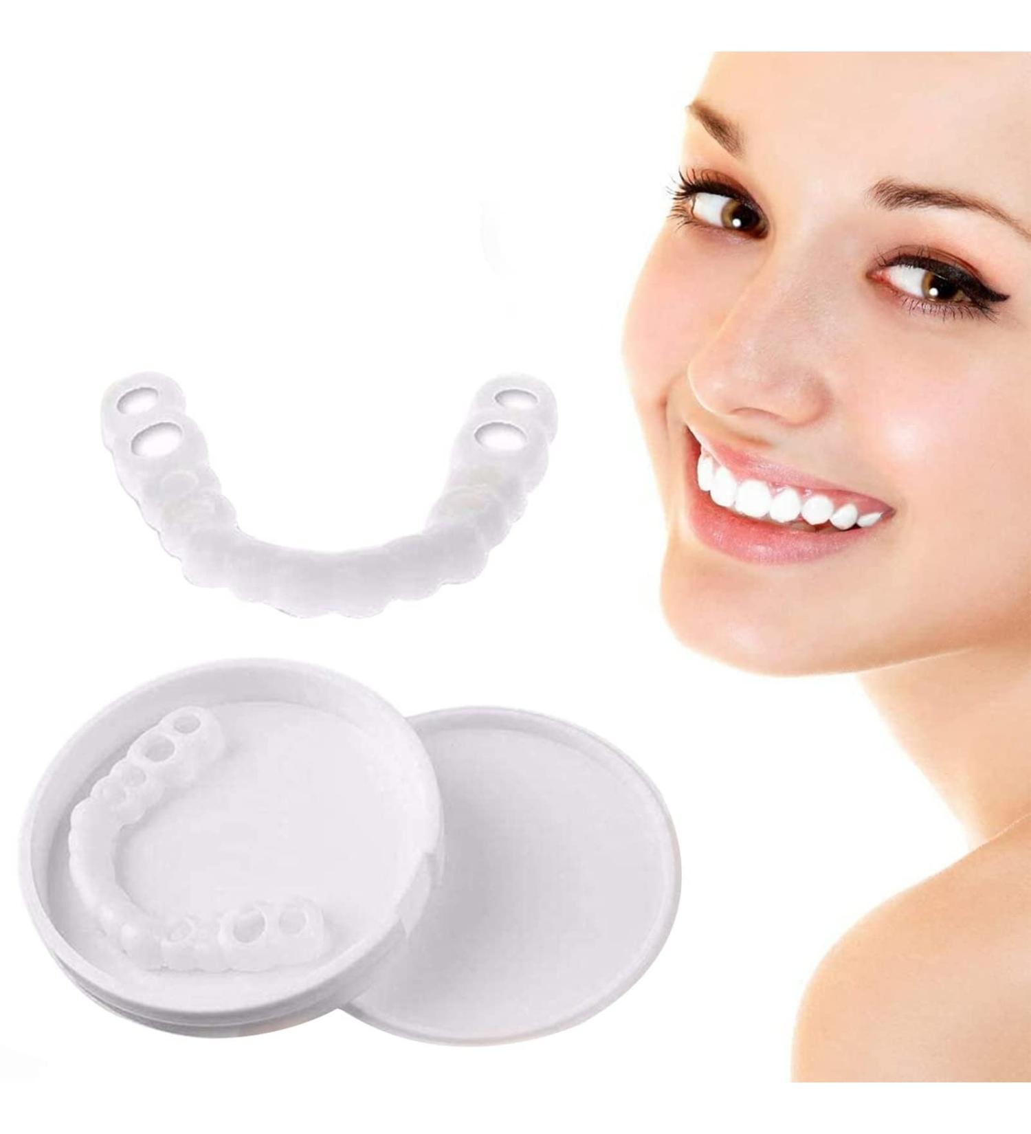 Perfect Smile Snap-On Teeth - 2 Pairs of Veneers for Men & Women | Wttfc Cosmetic Teeth Solutions - International Shipping - Buy Online on GoSupps.com