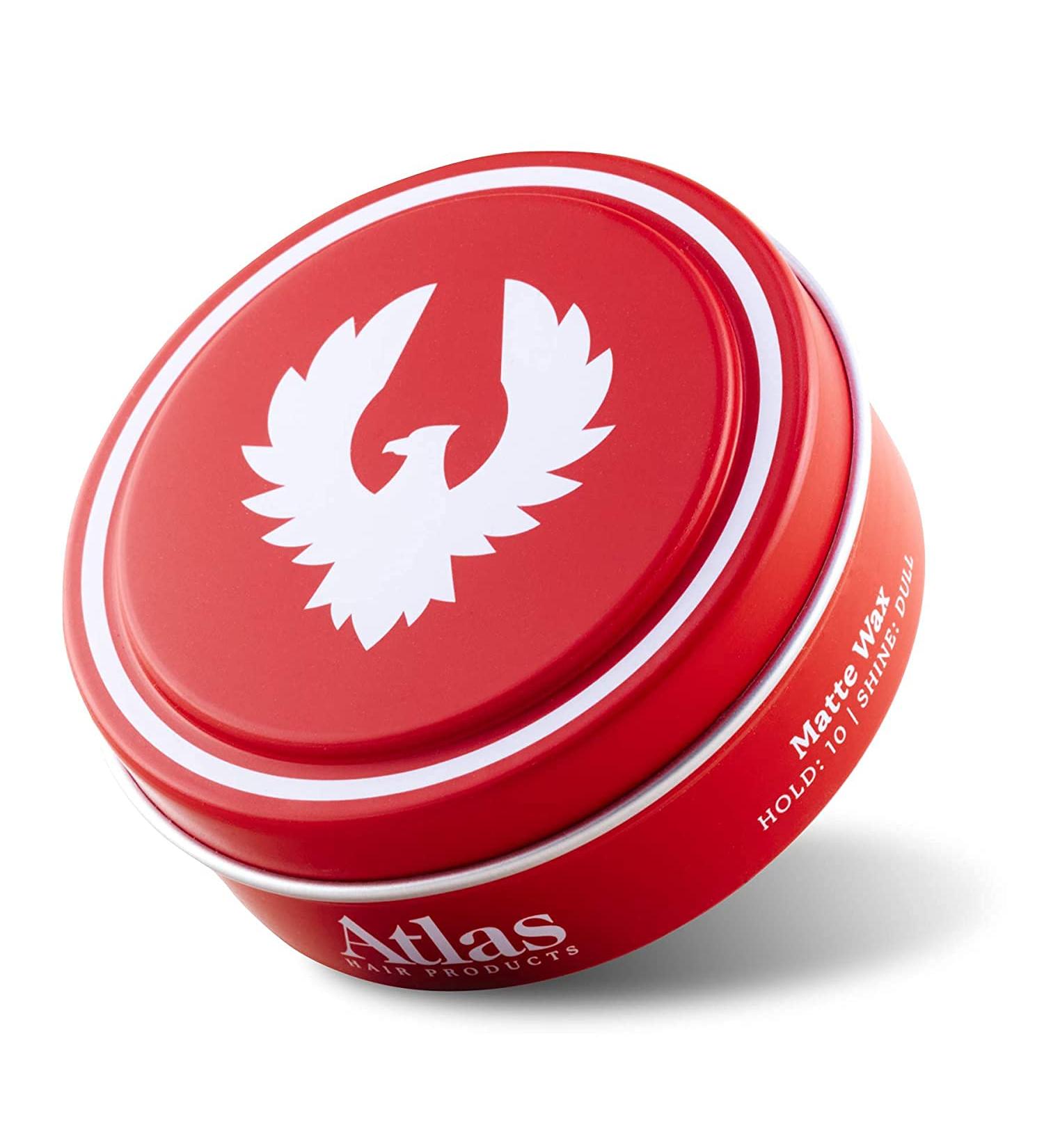Atlas Matte Wax Pomade for Men | High Hold Hair Styling Product | Water Soluble | 2.4oz - Buy Online on GoSupps.com