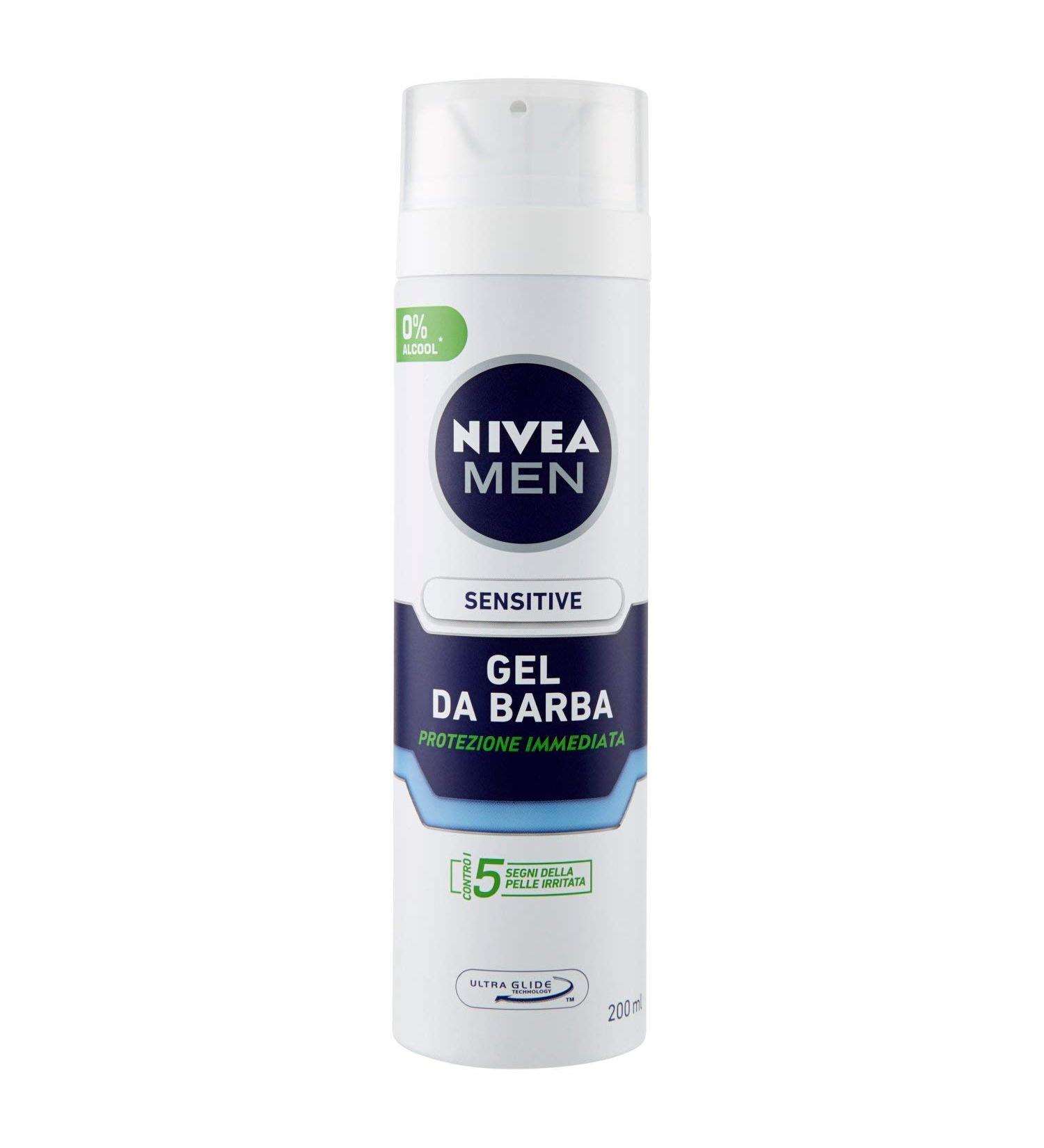 Nivea Men Sensitive Beard Gel 200ml | Soothing Hydrating & International Shipping - Buy Online on GoSupps.com