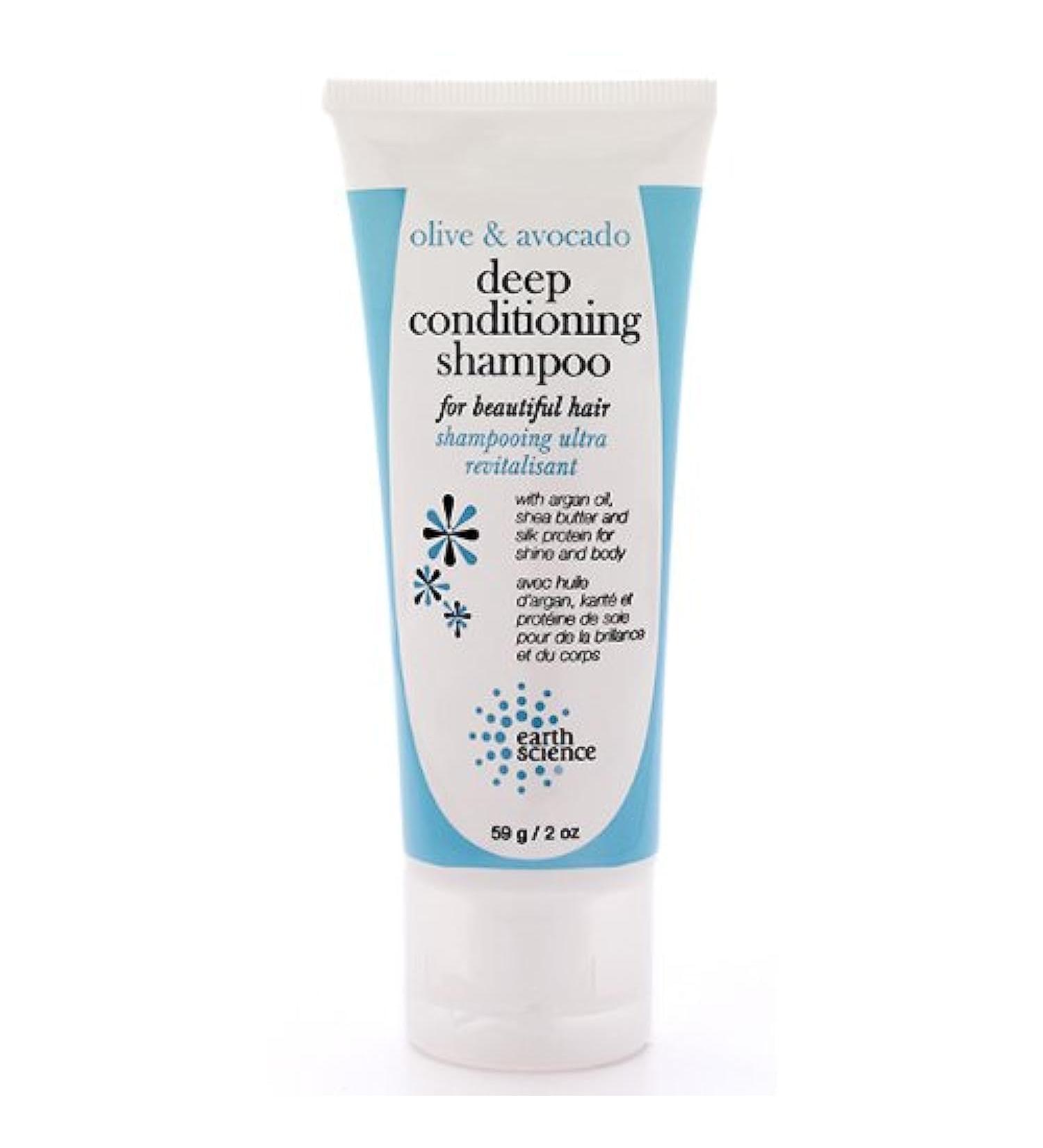 Buy Earth Science Olive & Avocado Deep Conditioning Shampoo - 2 oz | Moisturizing Hair Care for All Hair Types | International Shipping Available - Buy Online on GoSupps.com