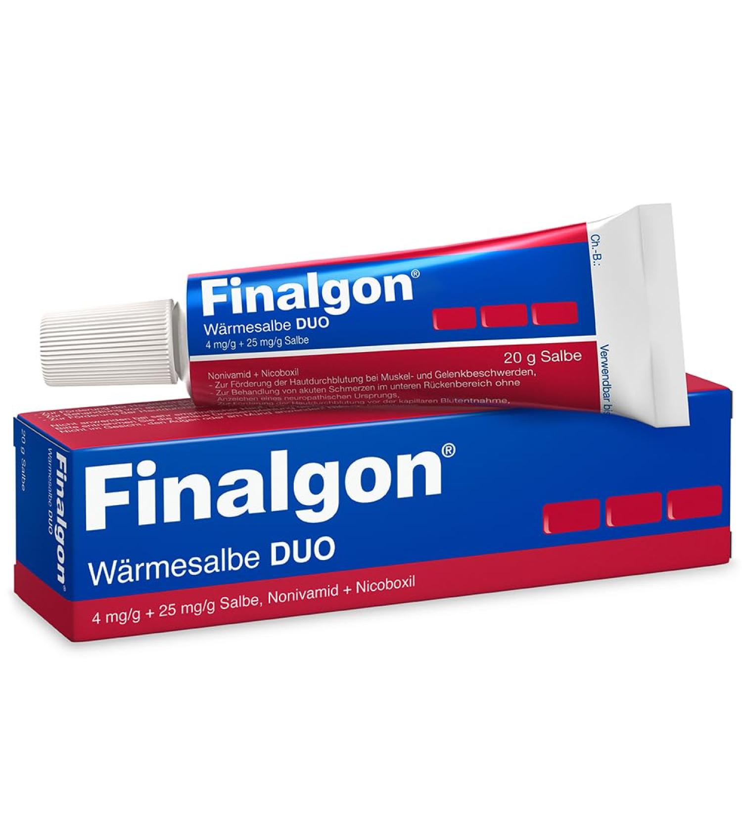 Finalgon Heat Ointment Duo 20g - Extra Strong Pain Relief for Back & Neck Tension | Fast-Acting Warming Cream - Buy Online on GoSupps.com