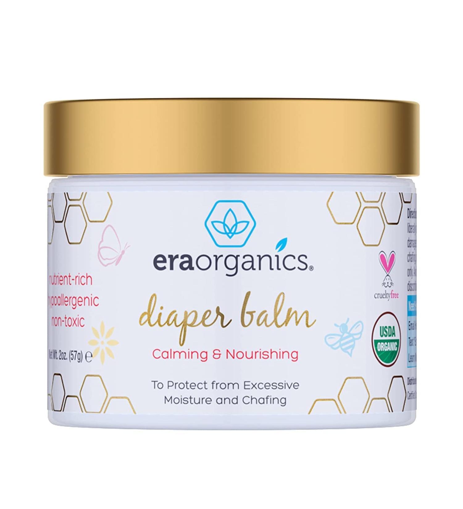 Organic Era Organics Baby Diaper Rash Balm - Moisturizing & Soothing Cream for Sensitive Skin. USDA Certified Natural Ointment for Nourishment & Protection - Buy Online on GoSupps.com