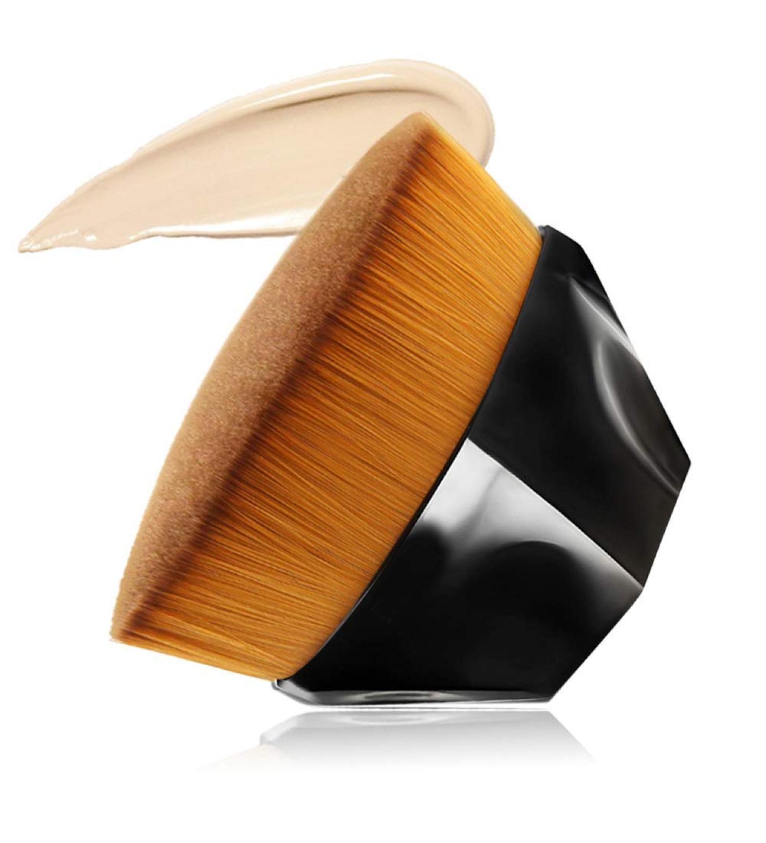 Foundation Makeup Brush Kabuki Hexagon Face Blush Liquid Powder Foundation Brush for Blending Liquid Cream or Flawless Powder Cosmetics - Buy Online on GoSupps.com