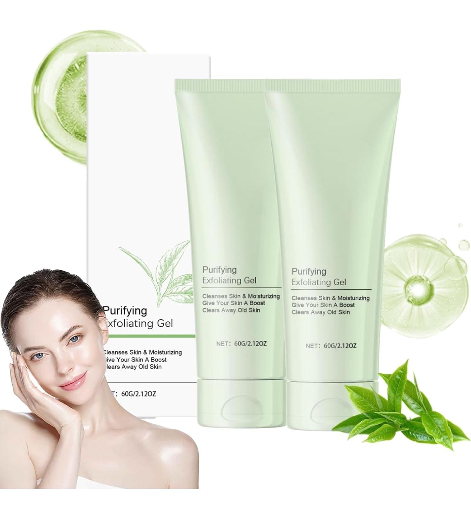 Greteam Purifying Exfoliating Gel Greteam Exfoliating Scrub Purifying Exfoliating Gel Moisturizing Cleanses Skin Give Exfoliating Body and Face Scrub Gel Exfoliating Gel for Dark Neck (2pc) - Buy Online on GoSupps.com