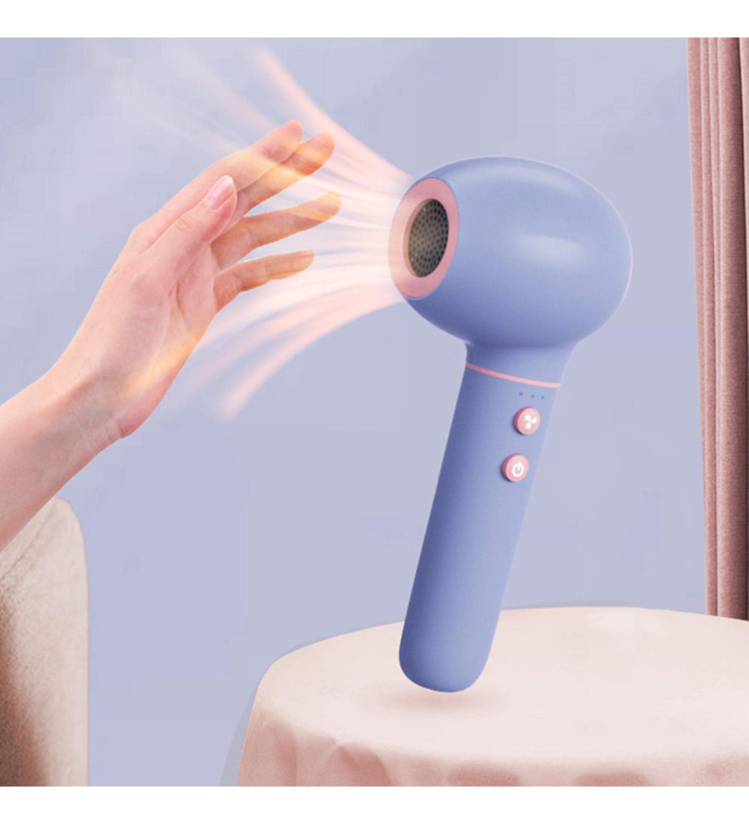 Cordless Hair Dryer Portable Compact Wireless Hair Dryer w/Hot & Cold Wind USB Rechargeable Blow Dryer for Kids Travel Outdoor Camping Blue - Buy Online on GoSupps.com