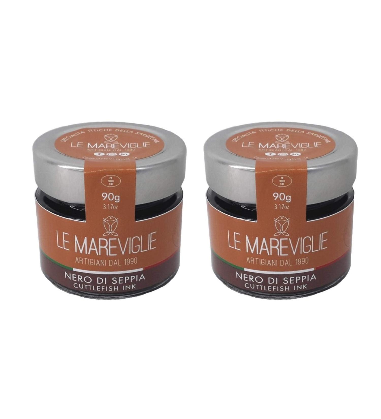 Le Mareviglie Cuttlefish Ink - 2 packs of 90g - Handmade in Sardinia Italy - Buy Online on GoSupps.com