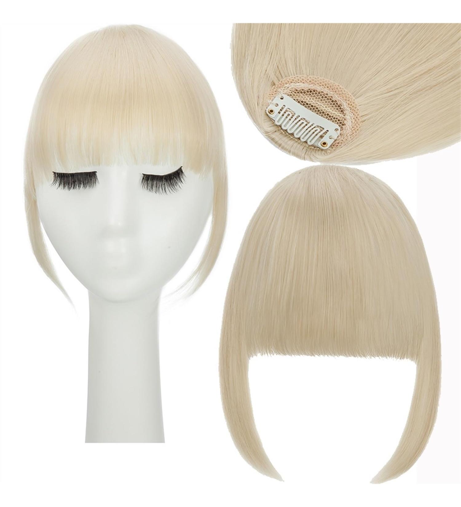 Bangs Hair Clip Synthetic Fake Blunt Air Bangs Clip In Hair Extensions Fake Fringe False Hairpiece For Women Clip In Bangs Fake Hair Bangs Clip in Hair (Color : 613C) - Buy Online on GoSupps.com