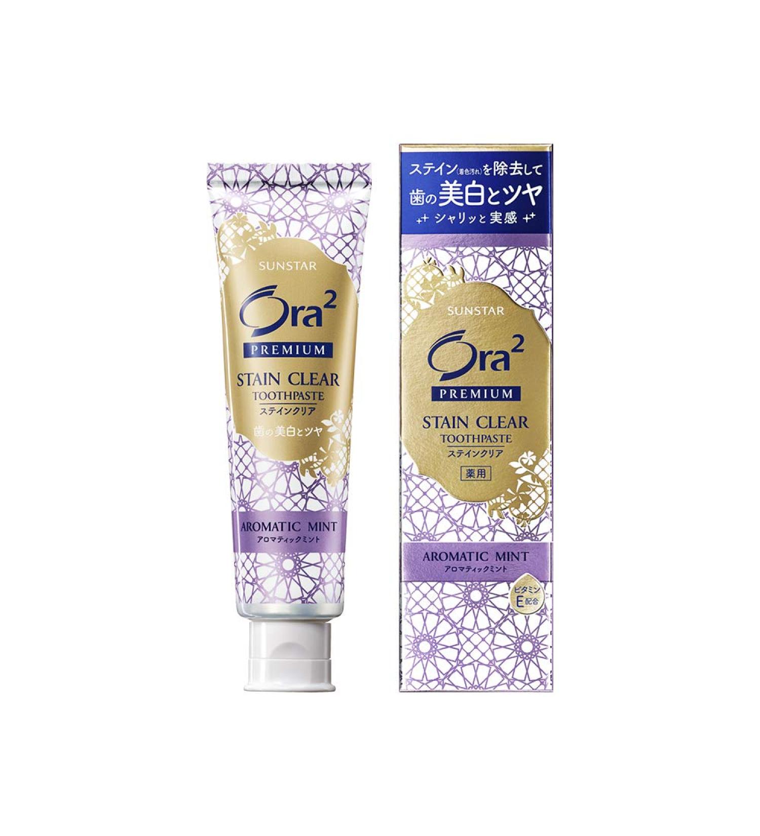 Ora2 Premium Augustin Clear Paste - Aromatic Mint 100g | Quasi-Drug for Fresh Breath | International Shipping Available - Buy Online on GoSupps.com