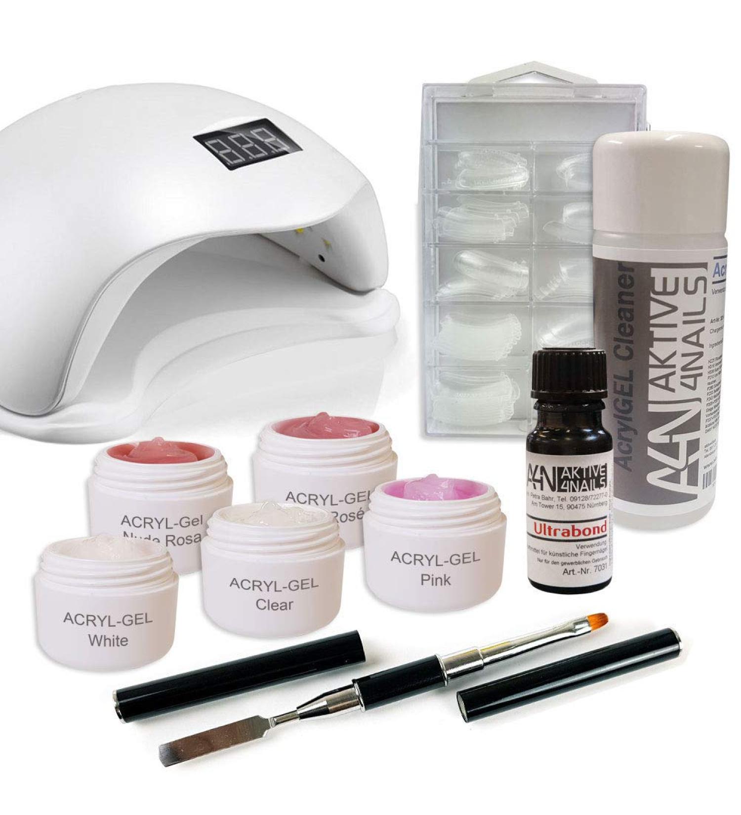 AcrylGel PolyGel Set - High Viscosity Nail Gel for UV/LED - Extremely Stable Gel Modeling for Perfect Nails - Buy Online on GoSupps.com