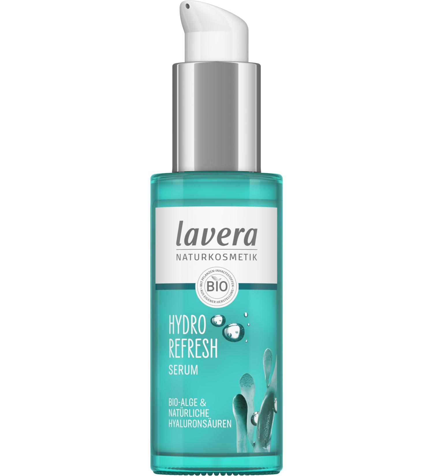 lavera Hydro Refresh Serum - with algae and hyaluronic acid - Effective hydration - vegan - Natural cosmetics - 30 ml - Buy Online on GoSupps.com