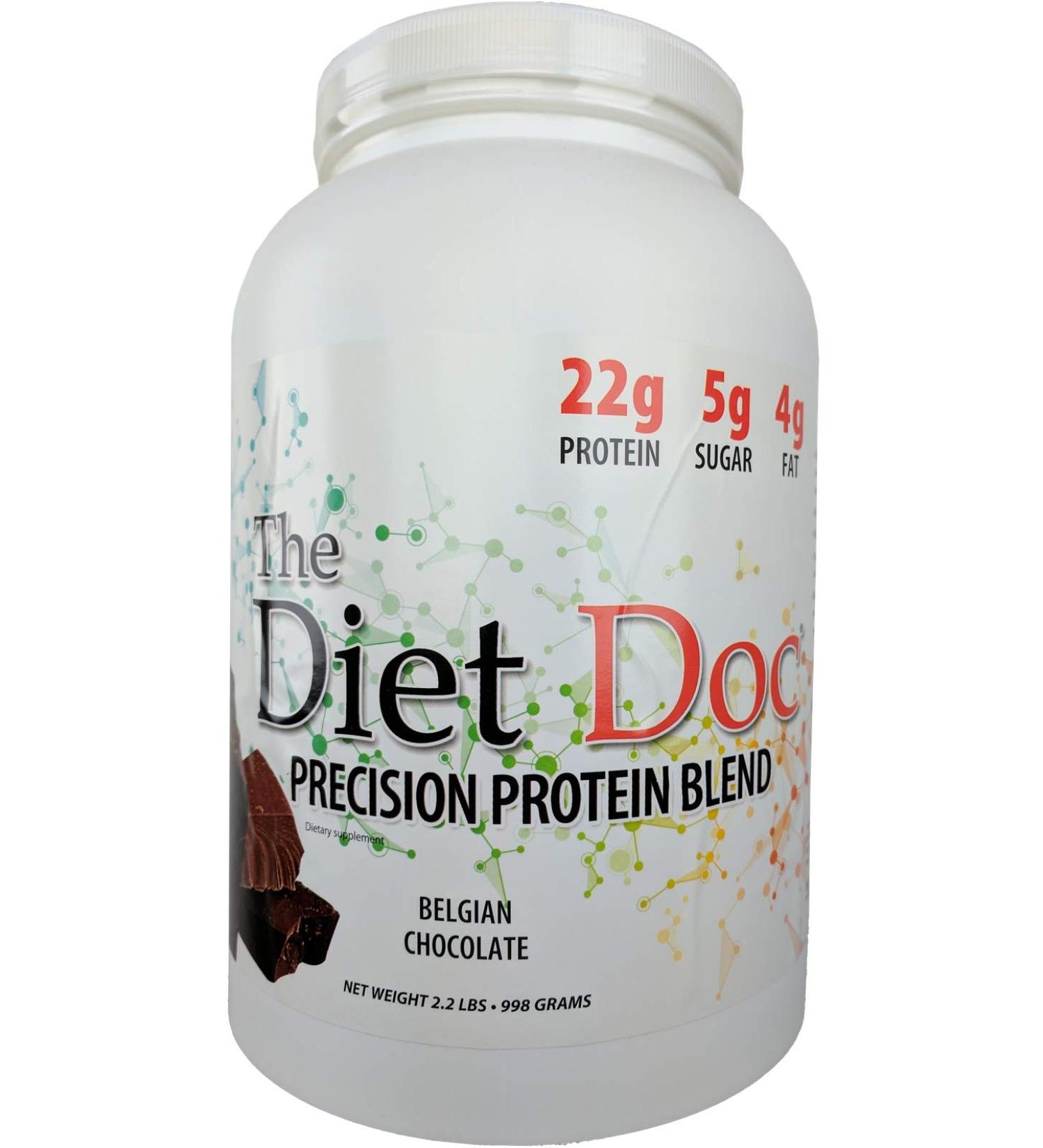 The Diet Doc Precision Protein Blend: 2.2lb (Belgian Chocolate)