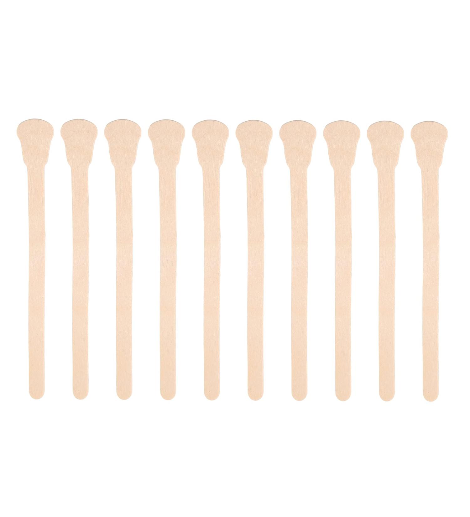 10 Pieces Wooden Wax Sticks for Hair Removal | Face & Body Applicator Tool | Mini Guitar Form Spatula | International Shipping - Buy Online on GoSupps.com