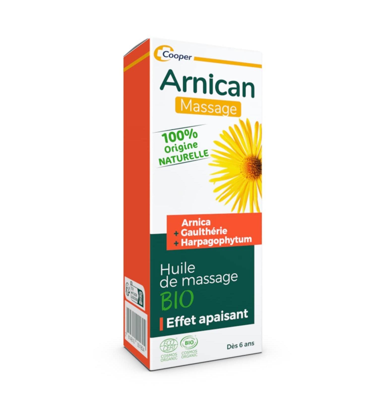 ARNICAN - Organic massage oil based on arnica, wintergreen and harpagophytum - Soothing effect - 100% natural origin - Made i