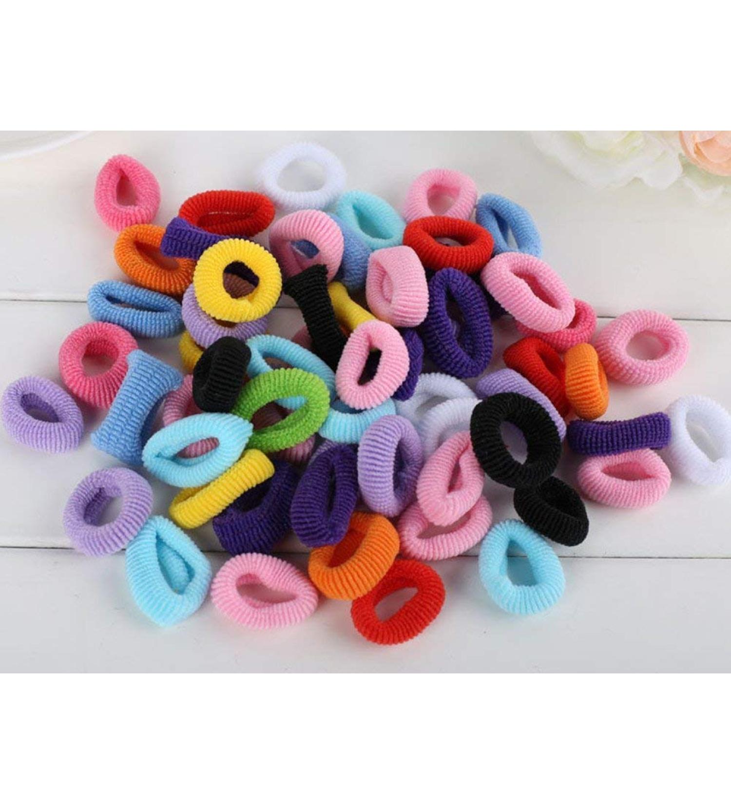 Cuhair Elastic Hair Bands for Girls 100 Pieces