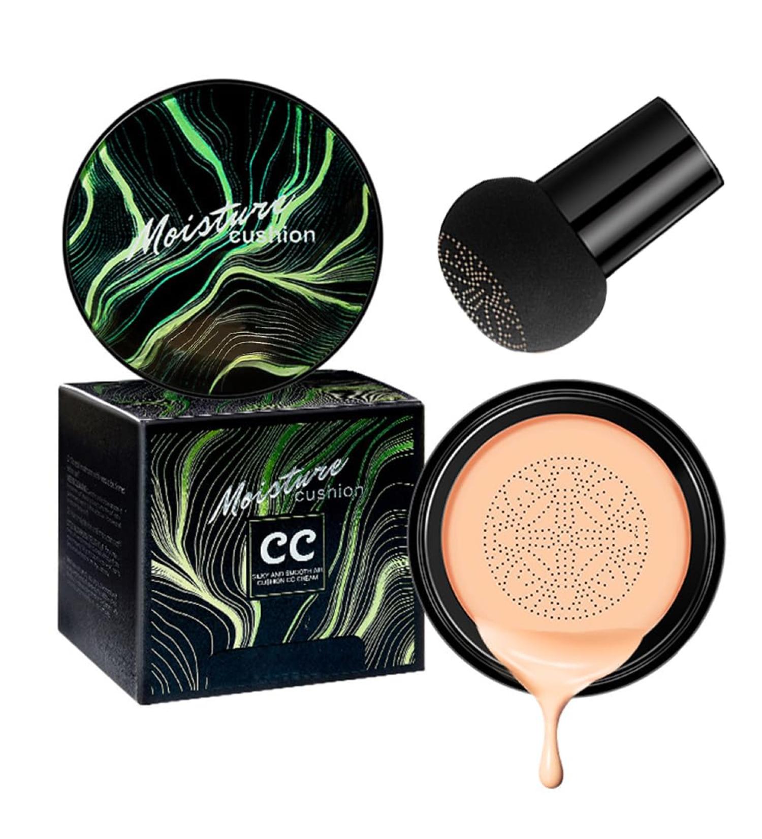 GL-Turelifes Mushroom Head CC Cream Air Cushion Foundation Water Feeling Flawless BB Cream Moisturizing Oil Control Long Lasting Lightweight & Smoothing Natural Concealer (#03 Brunet Brown 15 oz) 15 g (Pack of 1) #03 Brunet Brown - Buy Online on GoSupps.com
