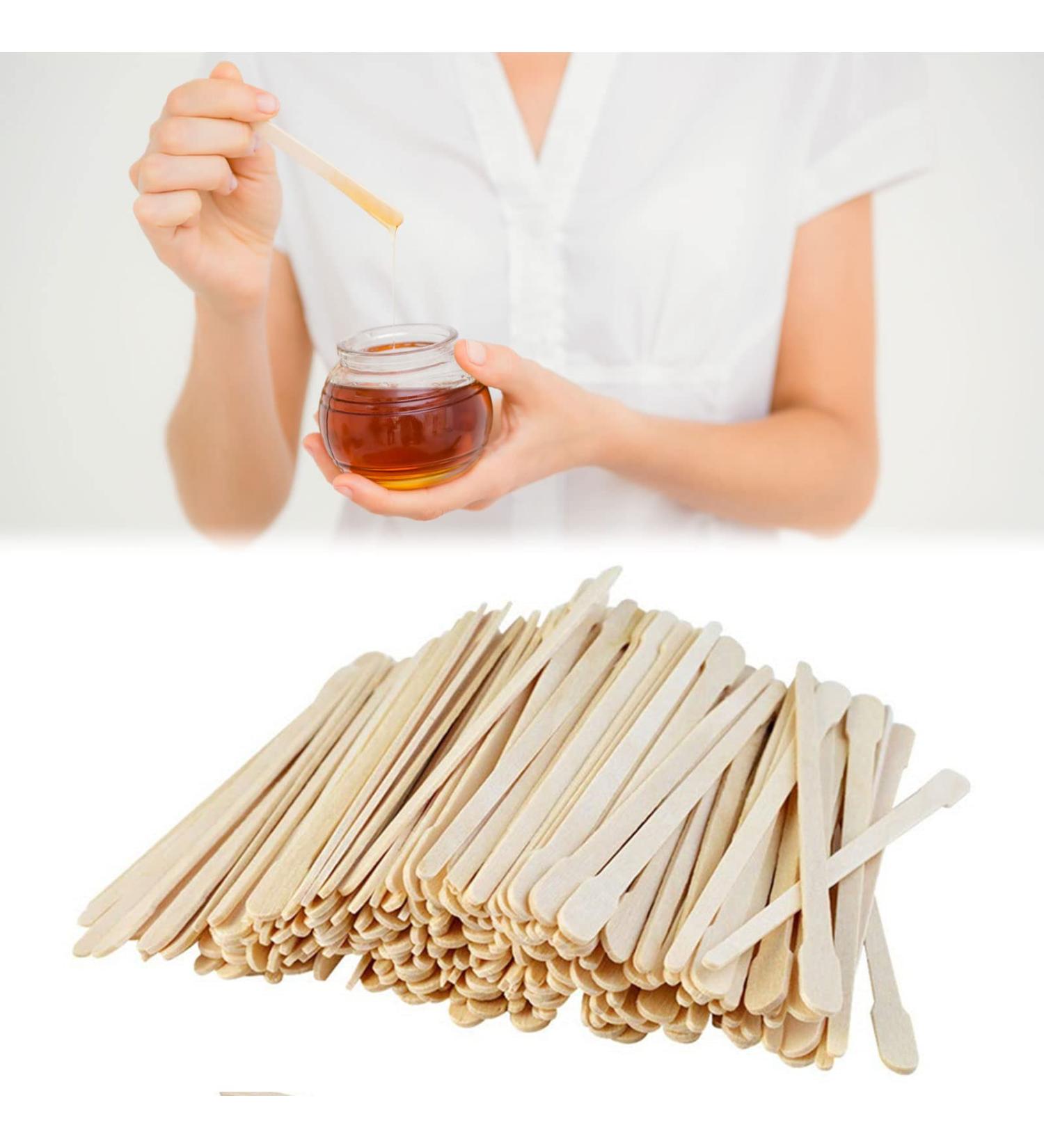 Nose Wax Sticks & Wooden Spatulas - 200PCs Nasal Hair Wax Applicator for Men & Women - Buy Online on GoSupps.com