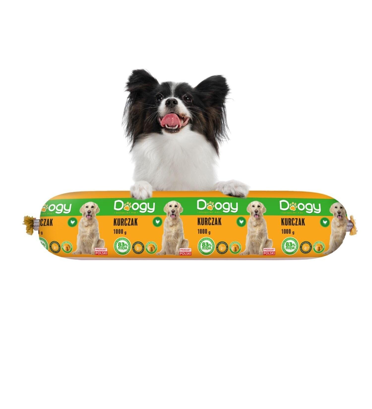 1 kg dog sausage dog food wet food high meat content premium | Dog food beef or poultry (6X 1kg chicken) - Buy Online on GoSupps.com