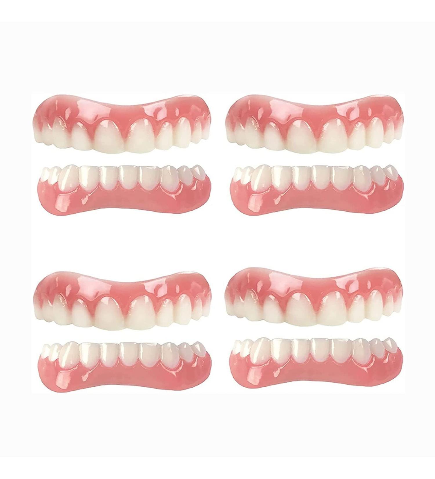 Cailong Instant Veneers & Whitening Kit - 4 Pairs for Snap-On Temporary Tooth Covering & Filling - Sensitive Teeth Friendly - Buy Online on GoSupps.com