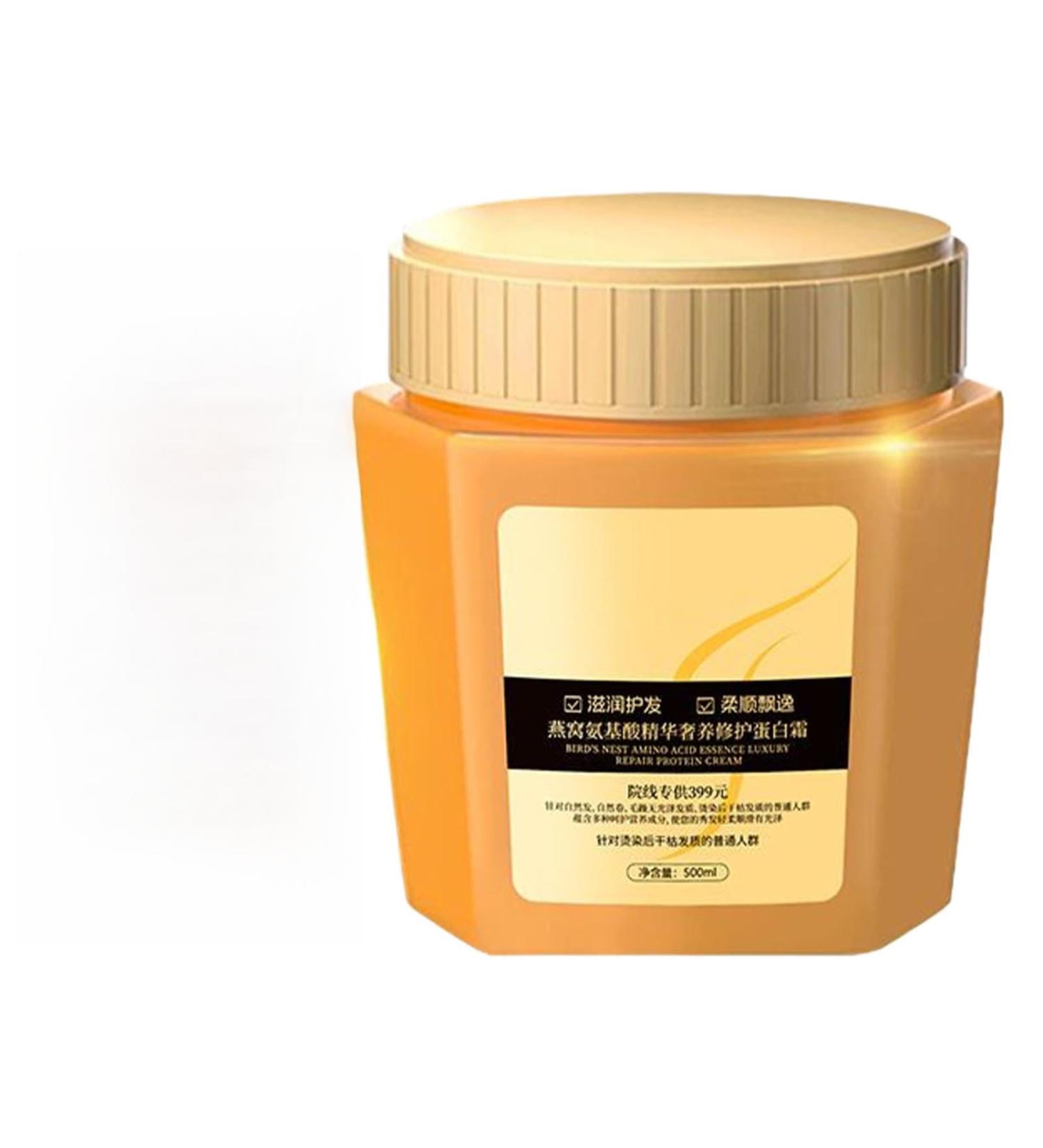 500Ml Oiseaux Nid Soins Cheveux Luxe Suppl mentaires R paration Hydratante Profonde R duisent Frisottis L'Amin Luxe Nourrissante Cr me Prot ines Cheveux Pour Poils Endommag s Sec - Buy Online on GoSupps.com