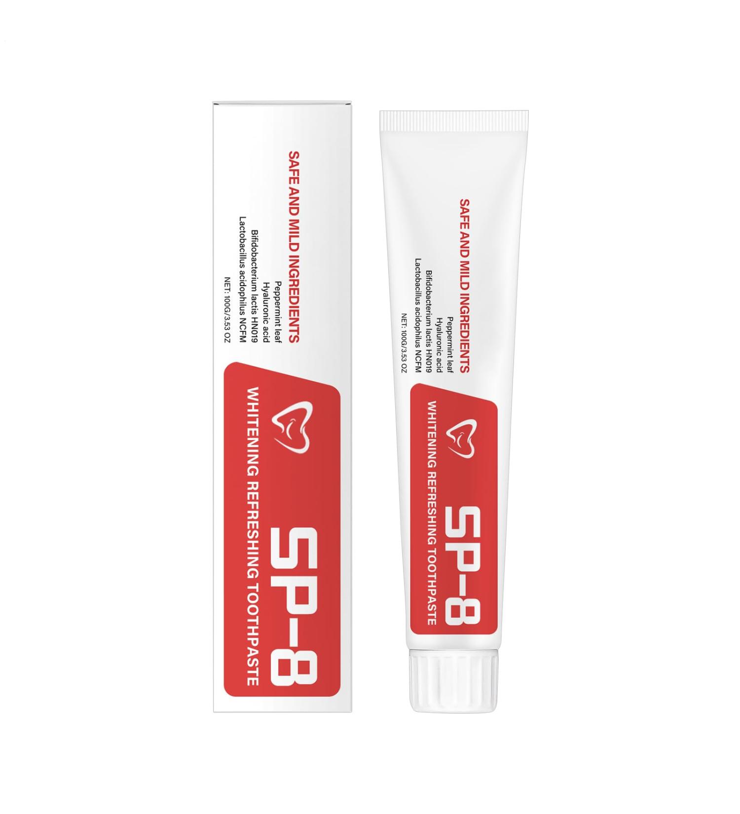 Whitening Toothpaste Color Correcting Toothpaste | 100g Natural Plant-Based Anti-Odor Paste for Adults Fresh for Home and Travel - Buy Online on GoSupps.com