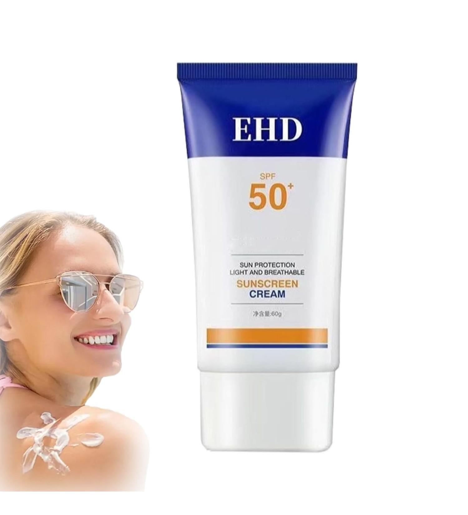 Kirposh Ehd Sunscreen EHD Sunscreen Cream Ehd Sunscreen Spf 50 Sunscreen For Face Face Sunscreen Moisturizer Daily Uv Defense Sunscreen No Sticky Feeling Color 1pcs - Buy Online on GoSupps.com