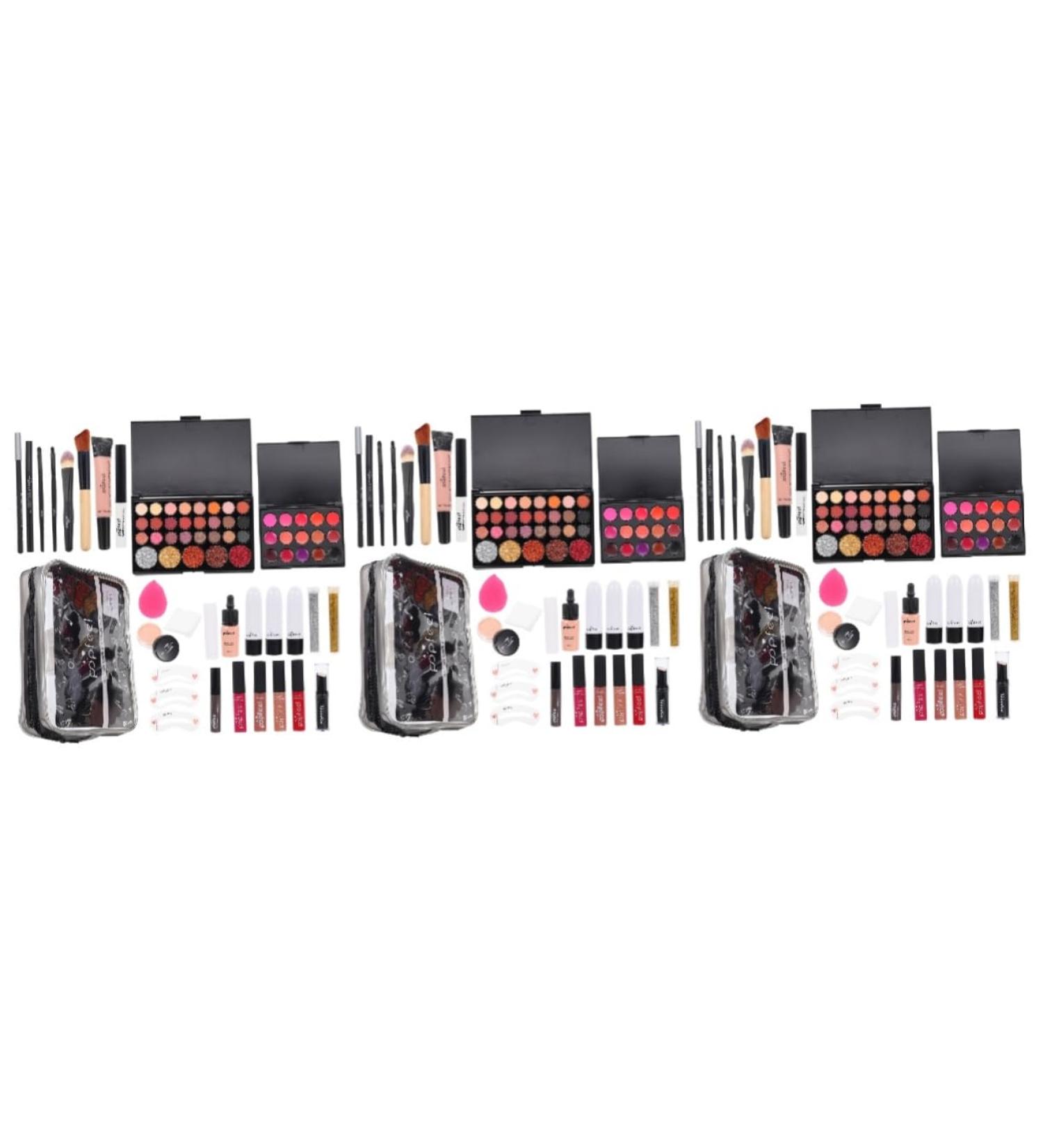 3 Sets Women's Makeup Set Women Makeup Supplies Cosmetics Supplies Cosmetic Bag Multi- Makeup Kit Cosmetic Kit Womens Ladies Makeup Kit Multi-purpose Makeup Kit Lady Abs - Buy Online on GoSupps.com