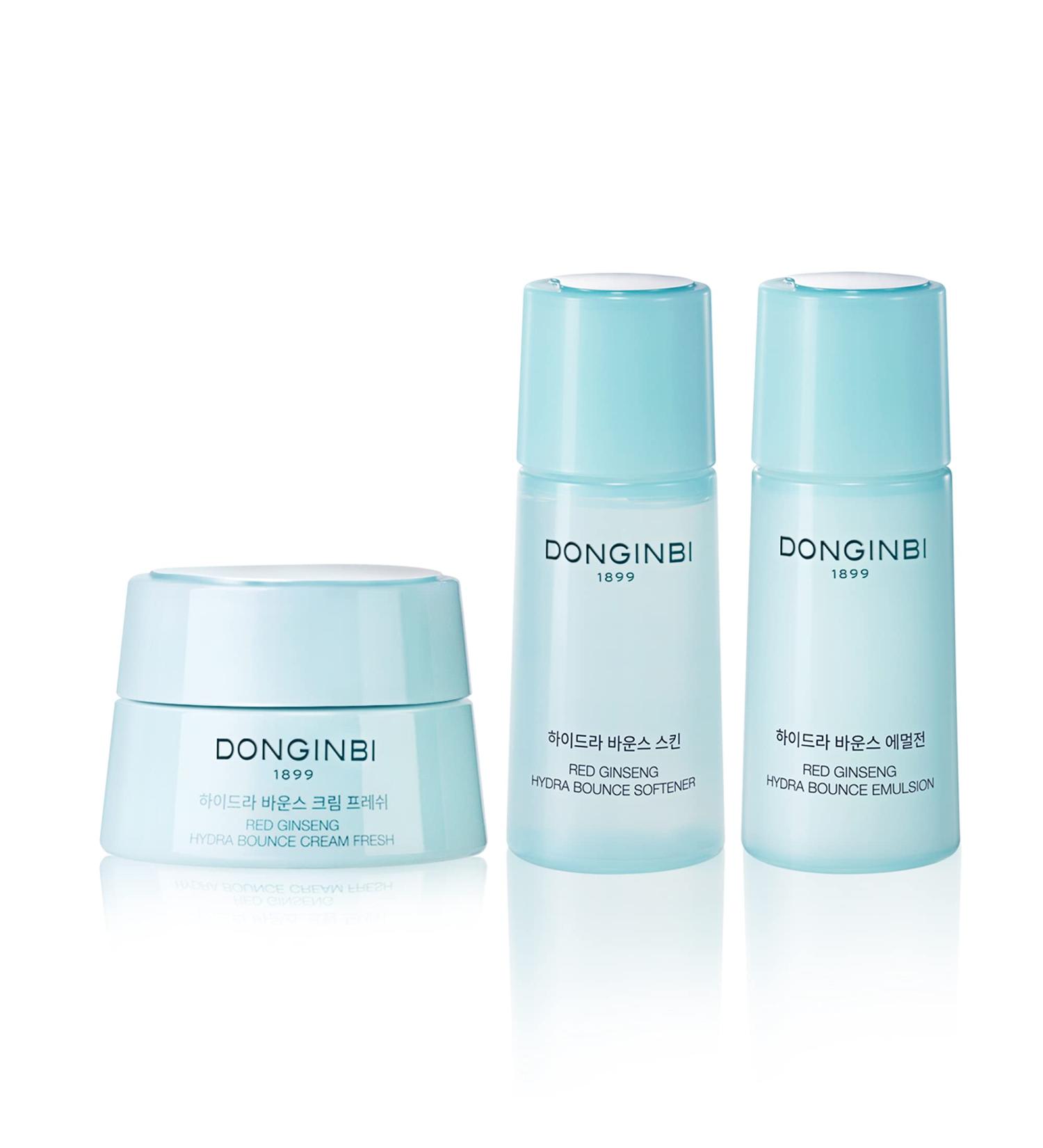 DONGINBI Red Ginseng Hydra Bounce Cream Fresh Travel Kit - Softener 15ml, Emulsion 15ml, Cream 7ml - Buy Online on GoSupps.com