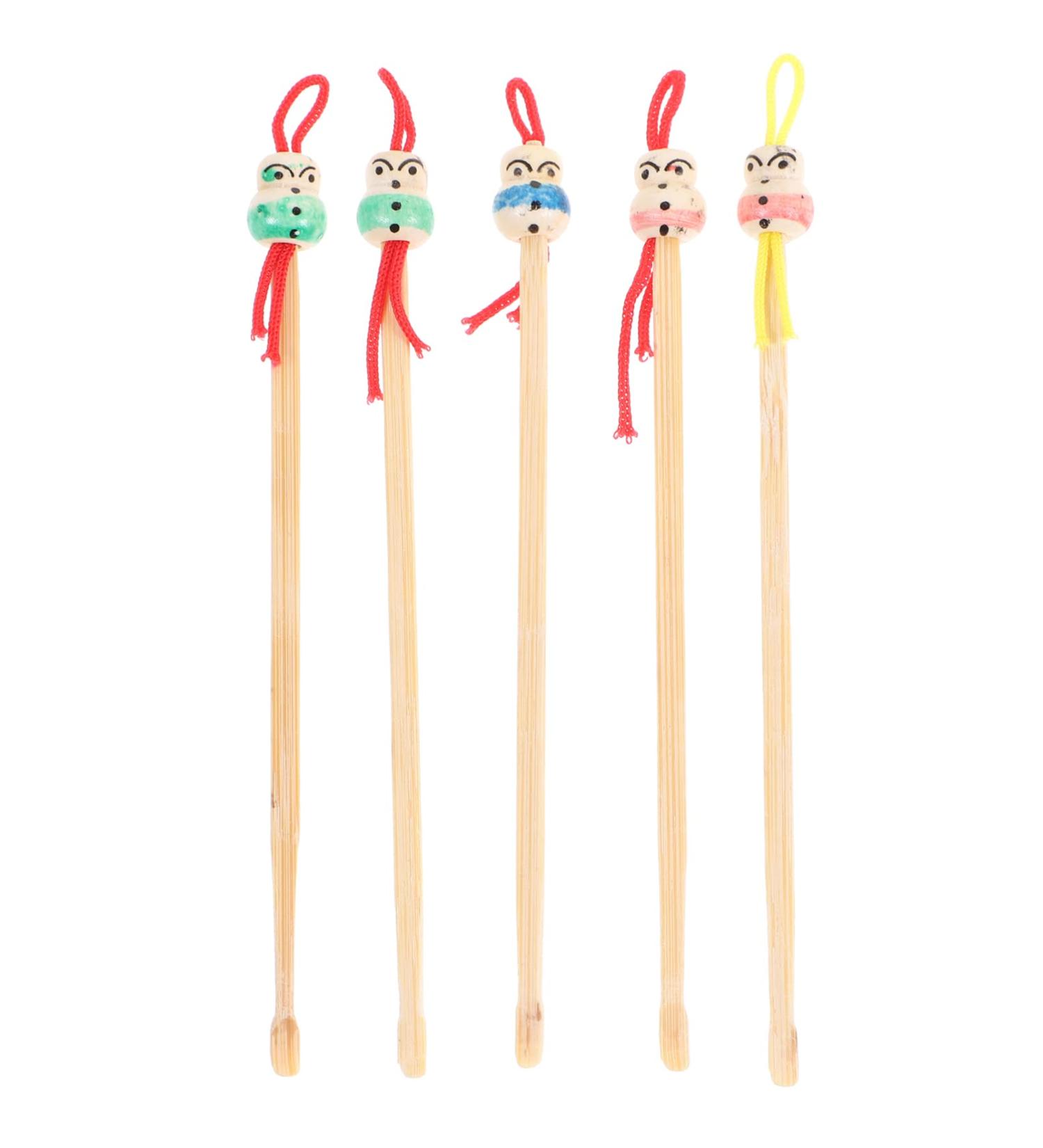 Cleaning Tools 5pcs Wood Ear Pick Oriental Bamboo Ear Cleaning Spoon Cute Chinese Doll Ear Cleaning Spoon Ear Scraper Wax Removers Cleaning Tool Random Color Doll 1 - Buy Online on GoSupps.com