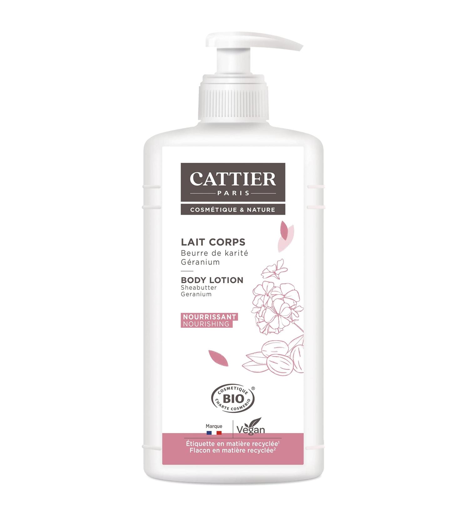Cattier Shea Geranium Nourishing Milk 500ml - Organic Hydration for Soft Skin | Buy Internationally - Buy Online on GoSupps.com